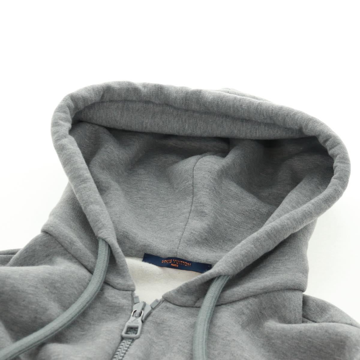 LOUIS VUITTON Parker RM2-222M UYR HNY24W Jacket Cotton Gray LV Auth 166359M
