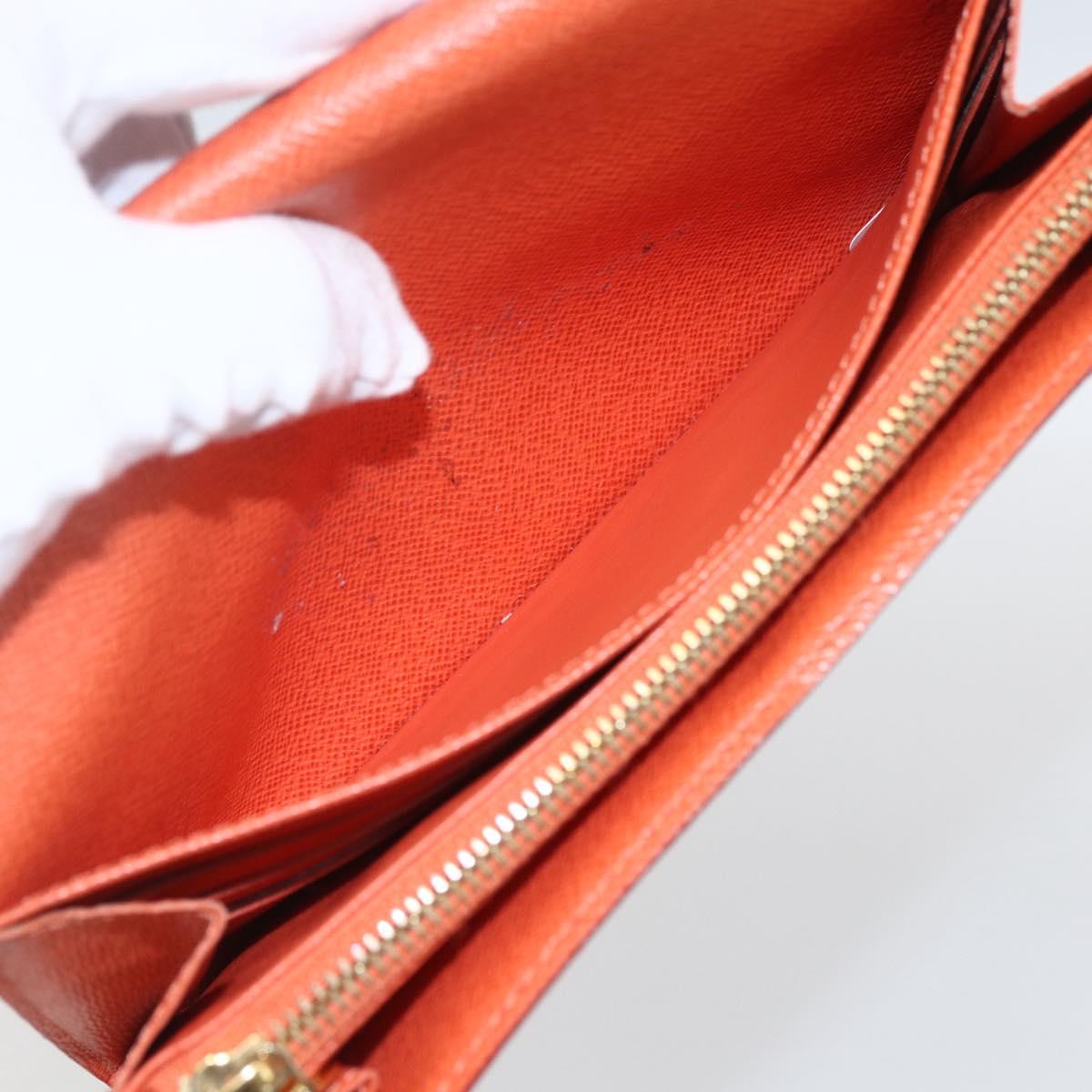 LOUIS VUITTON Multicolor Portefeuille Sarah Wallet White M93532 LV Auth 166362