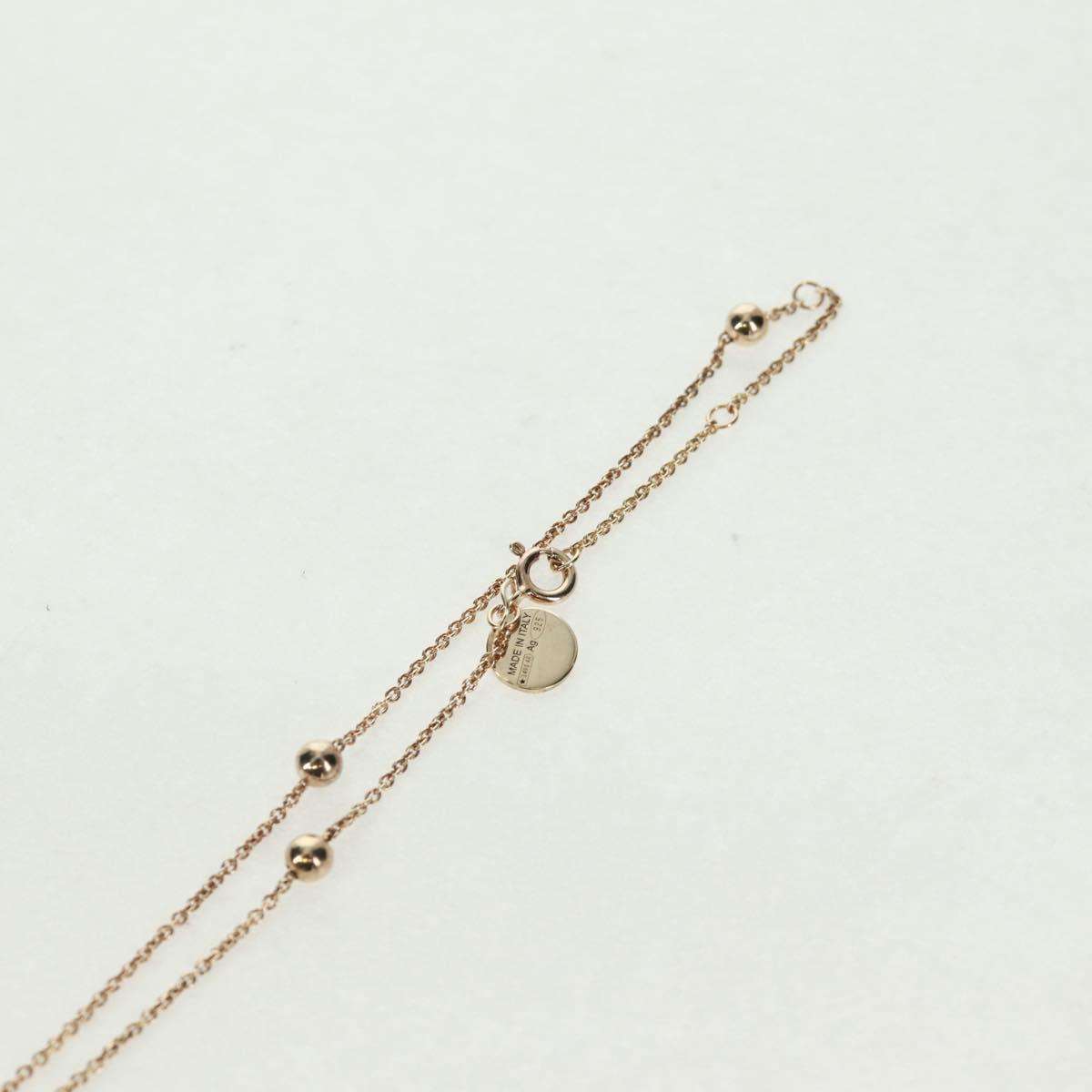 PRADA Clownfish Motif Necklace Ag925 Gold Tone Auth 166365V