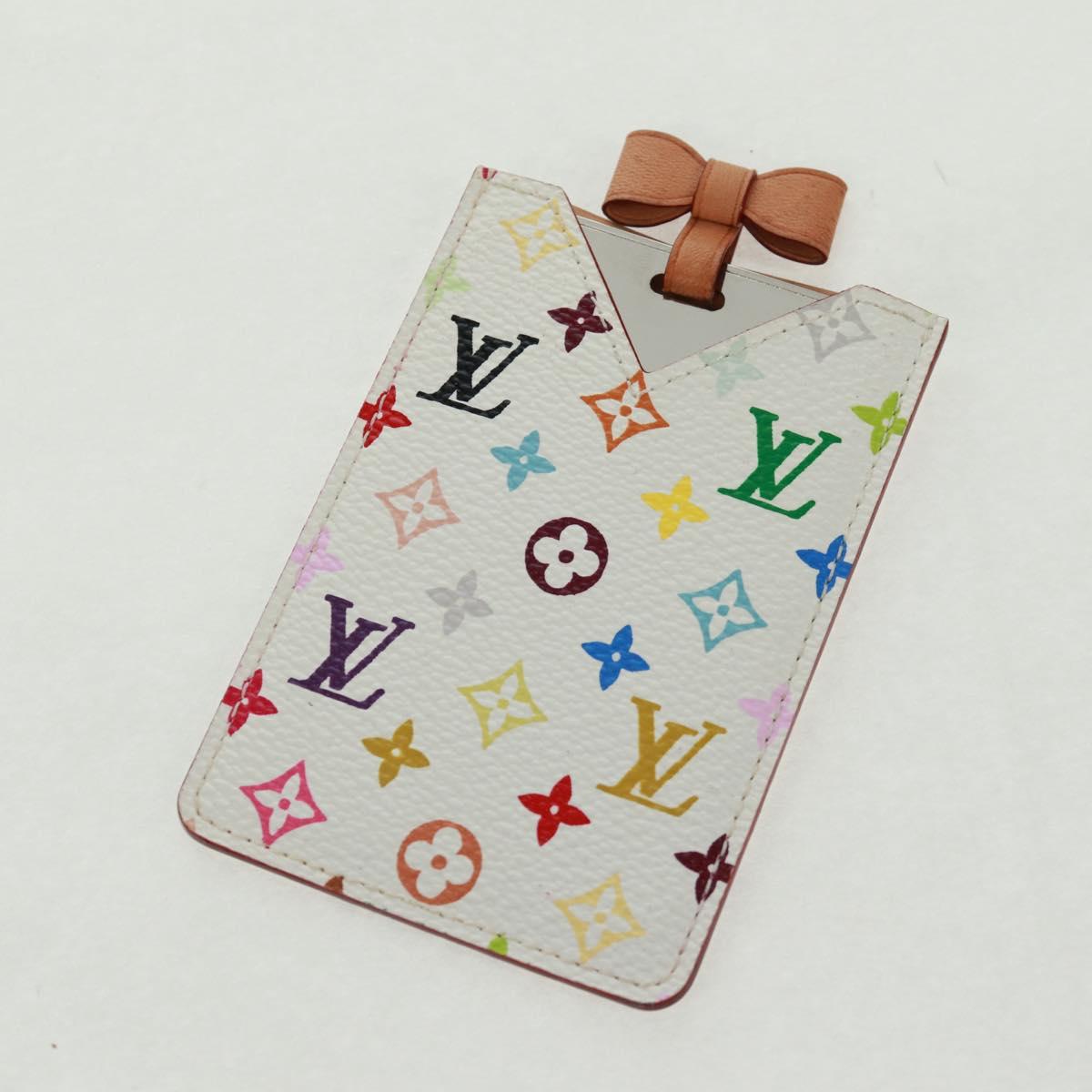LOUIS VUITTON Monogram Multicolor Etui Mirror Mirror White M92651 Auth 166366V