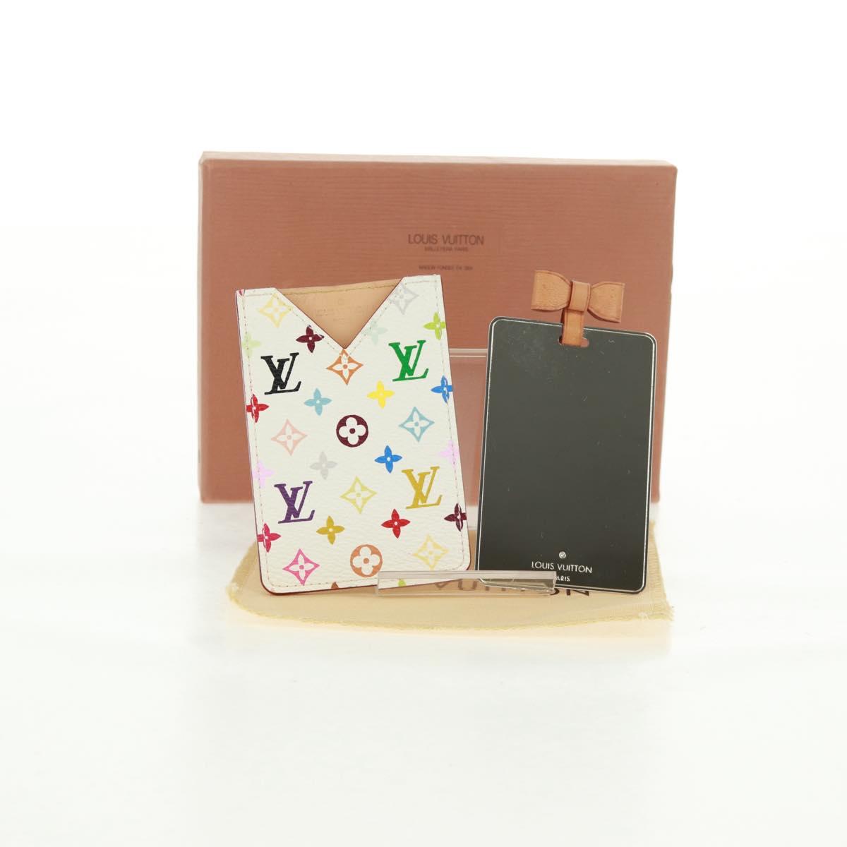 LOUIS VUITTON Monogram Multicolor Etui Mirror Mirror White M92651 Auth 166366V