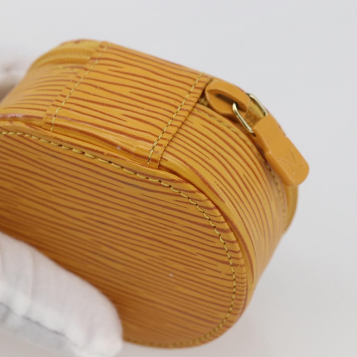 LOUIS VUITTON Epi Ecrin Bijoux 8 Jewelry Box Yellow M48229 LV Auth 166389