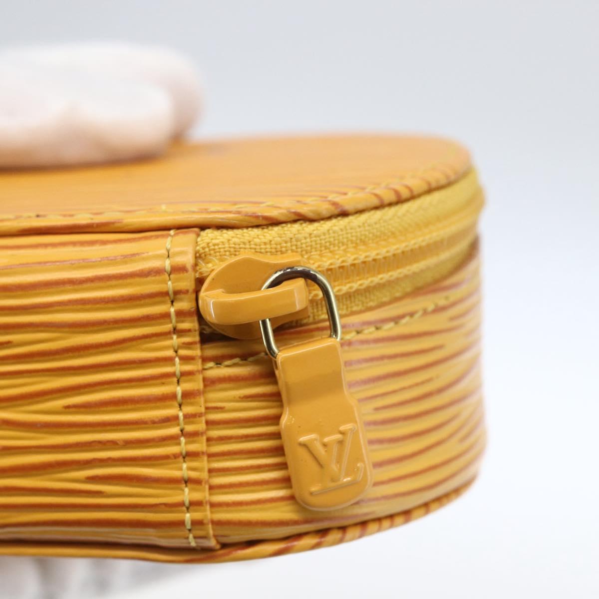 LOUIS VUITTON Epi Ecrin Bijoux 8 Jewelry Box Yellow M48229 LV Auth 166389