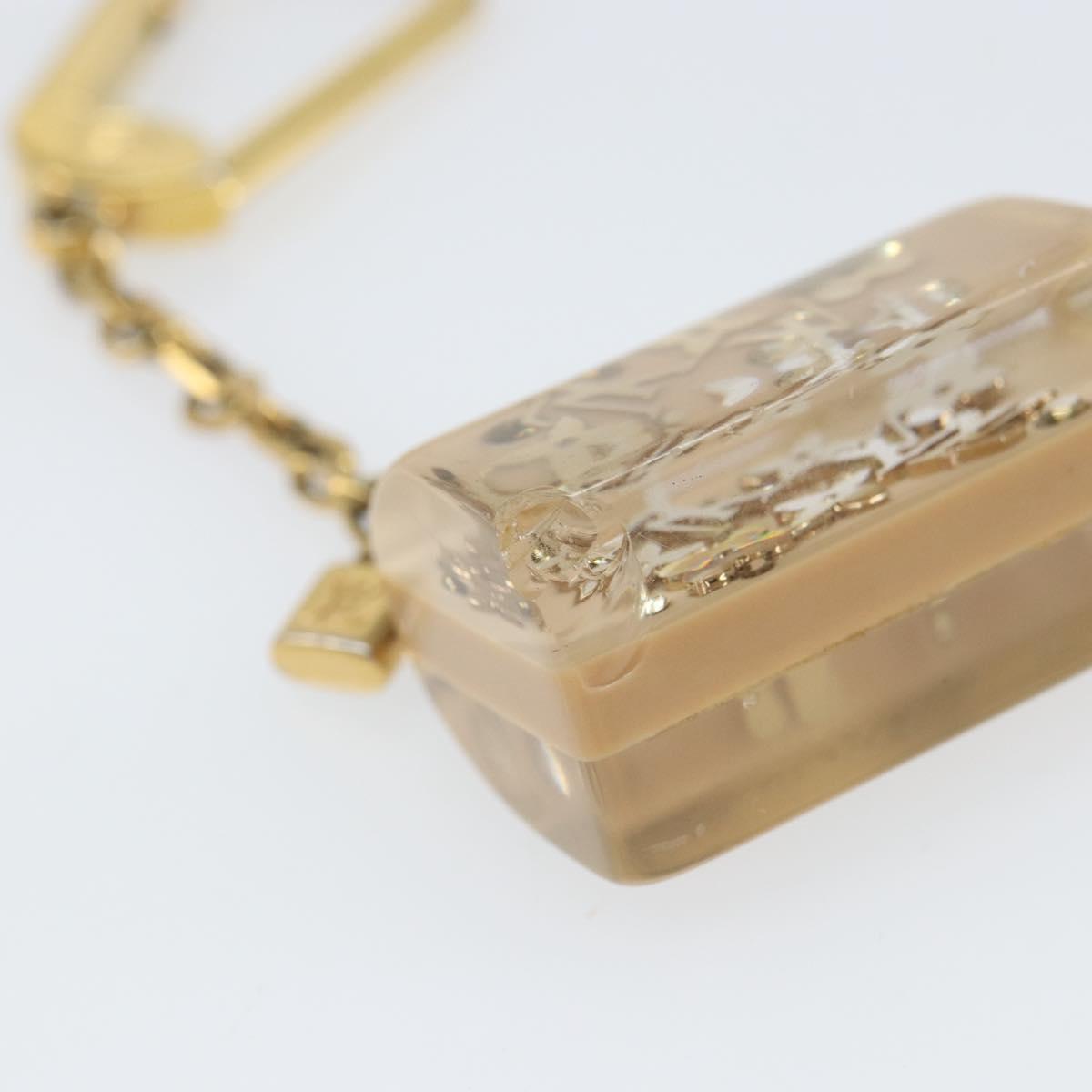 LOUIS VUITTON Porte Cles Speedy Unclusion Charm Gold Tone M65416 LV Auth 166391