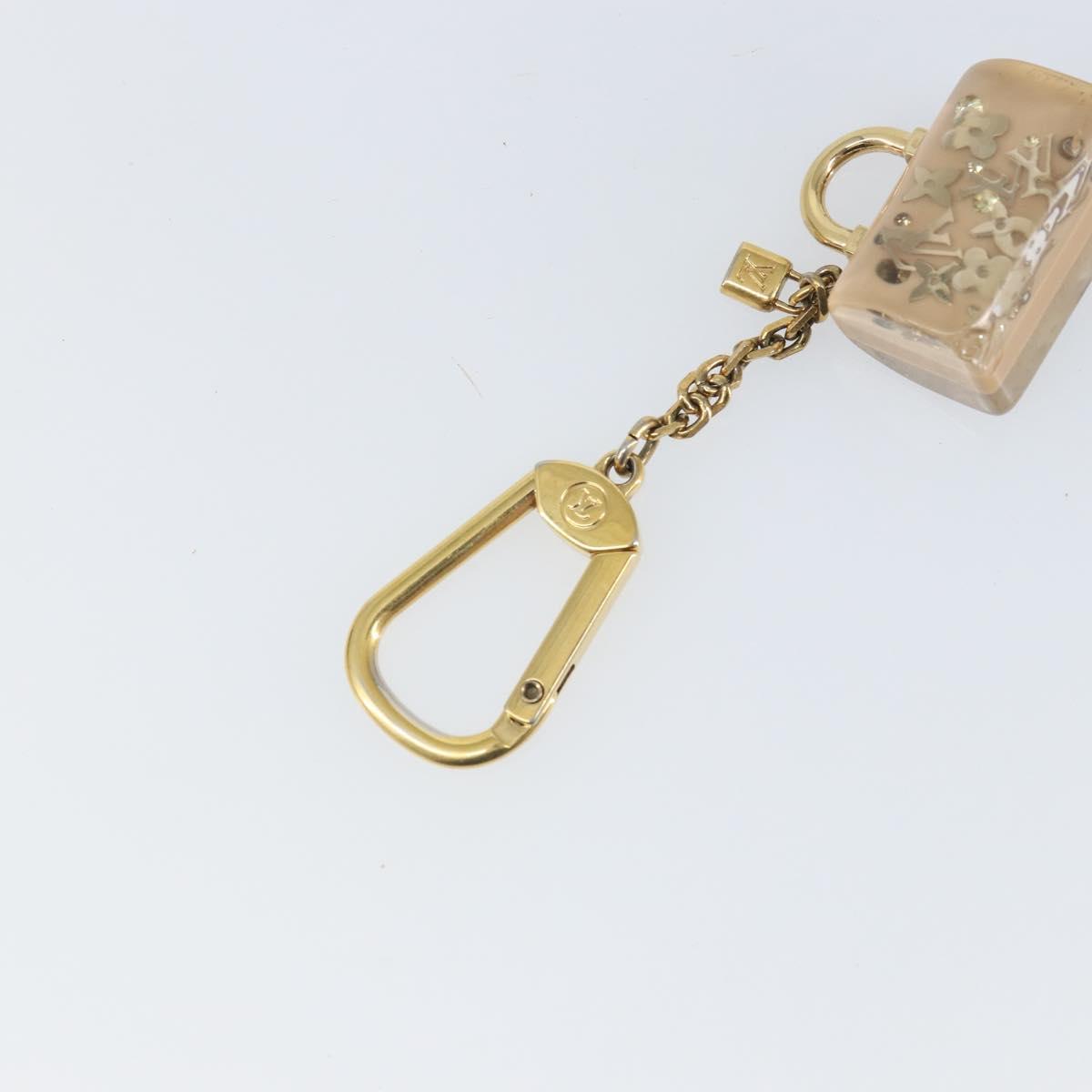 LOUIS VUITTON Porte Cles Speedy Unclusion Charm Gold Tone M65416 LV Auth 166391
