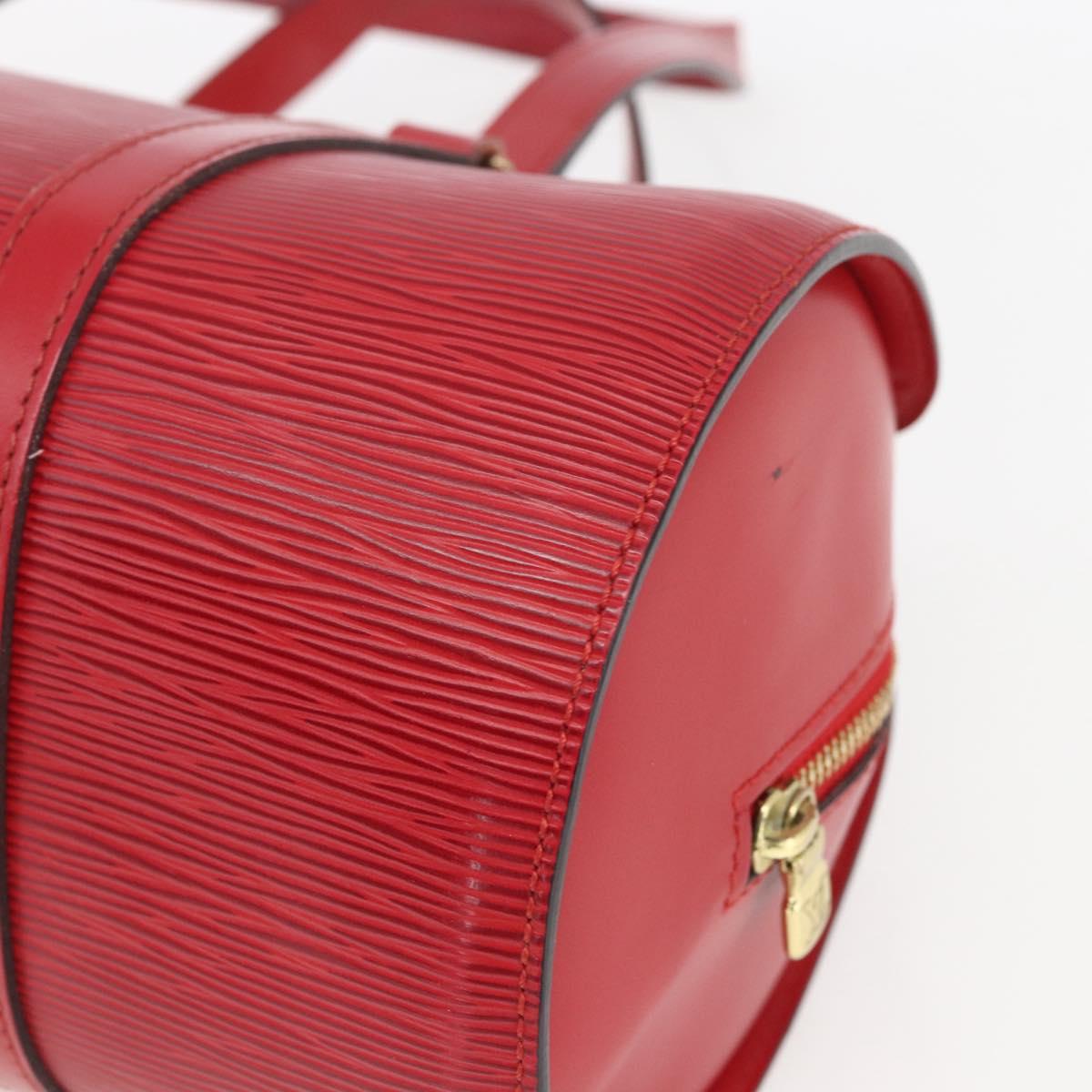 LOUIS VUITTON Epi Soufflot Hand Bag Red M52227 LV Auth 166415