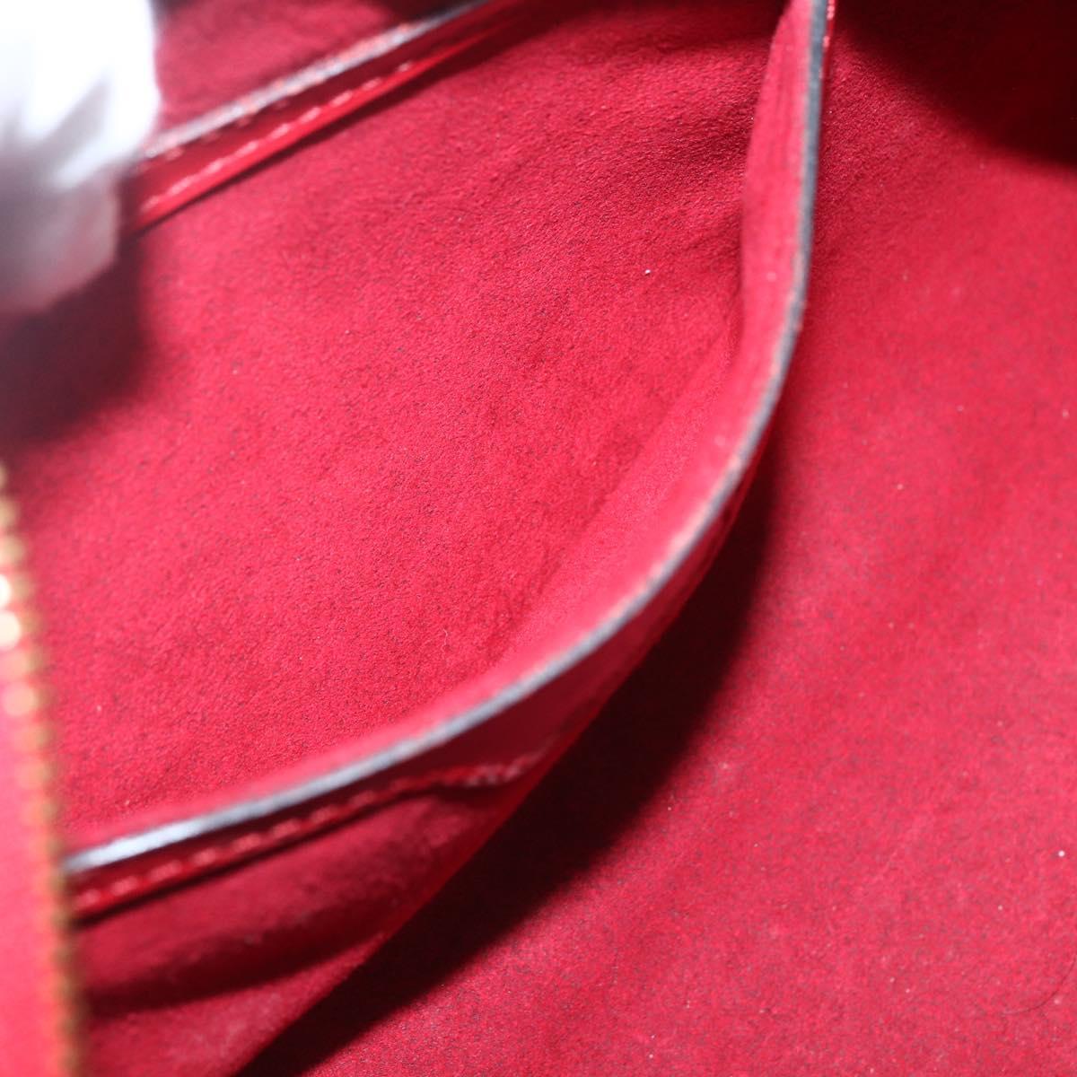 LOUIS VUITTON Epi Soufflot Hand Bag Red M52227 LV Auth 166415