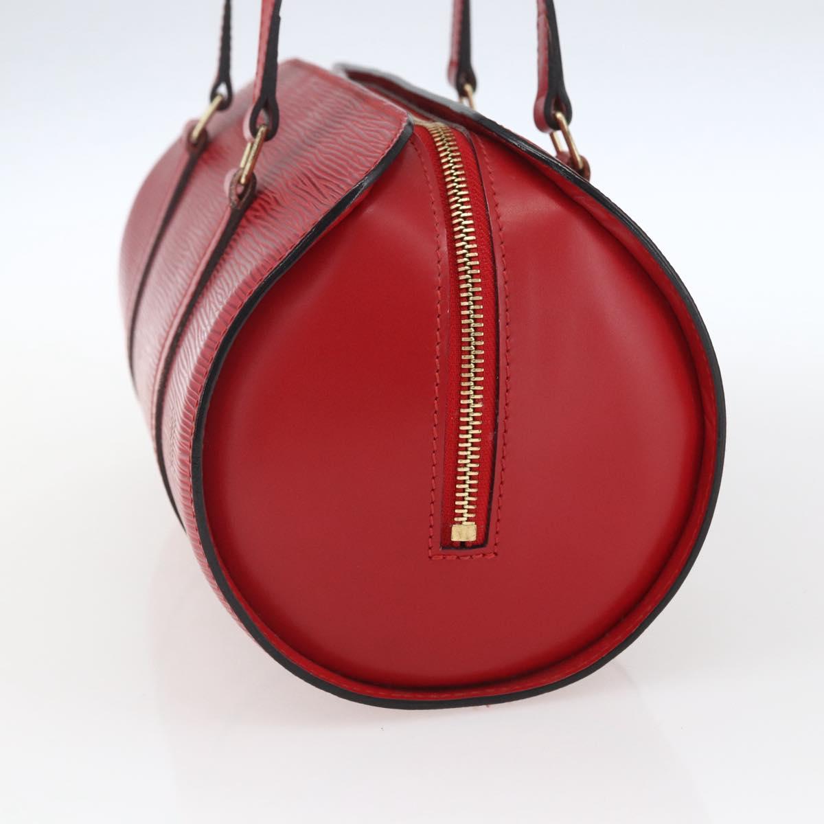LOUIS VUITTON Epi Soufflot Hand Bag Red M52227 LV Auth 166415