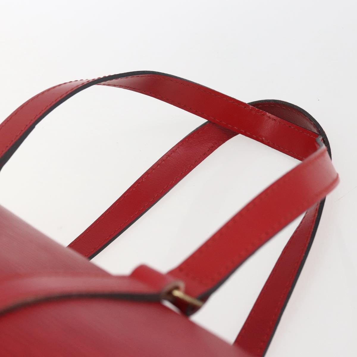 LOUIS VUITTON Epi Soufflot Hand Bag Red M52227 LV Auth 166415