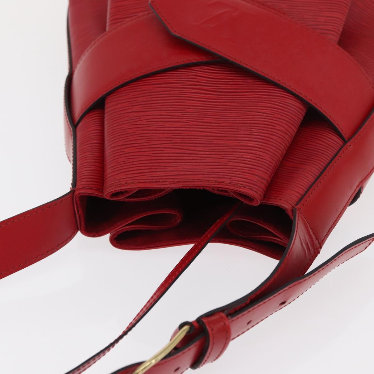 LOUIS VUITTON Epi Sac Depaule GM Shoulder Bag Red M80197 LV Auth 166432