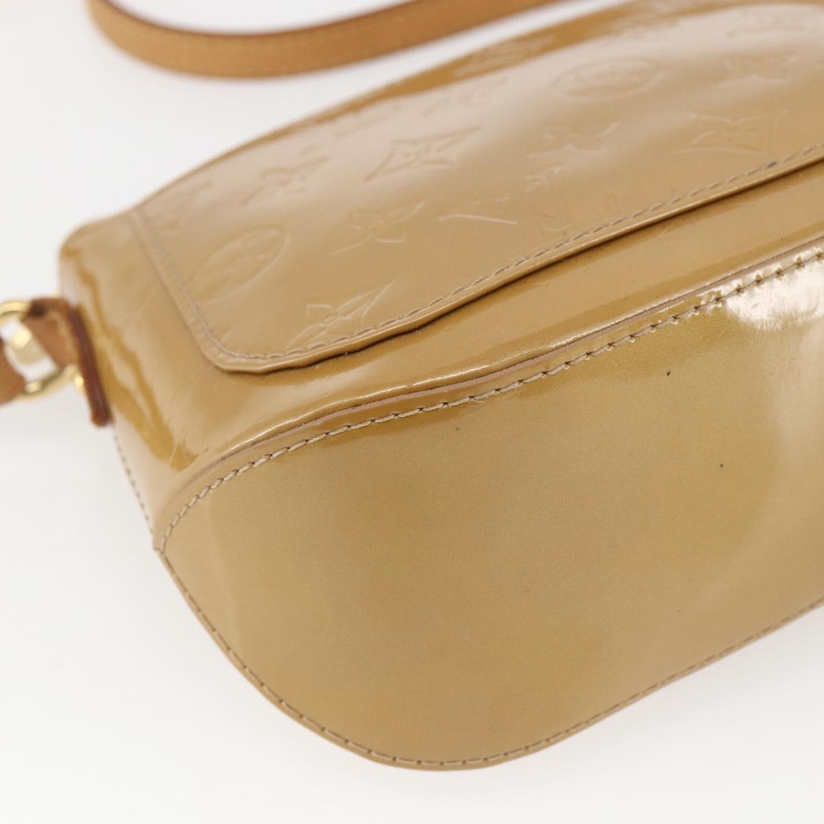 LOUIS VUITTON Monogram Vernis Minna Street Bag Noisette M91508 LV Auth 166435