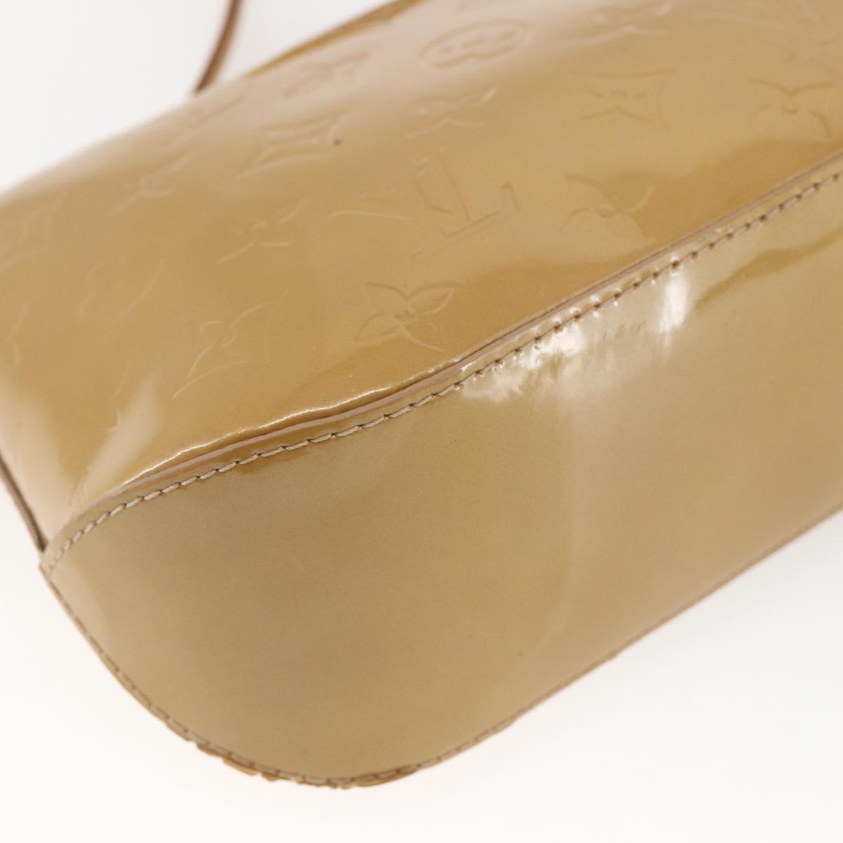 LOUIS VUITTON Monogram Vernis Minna Street Bag Noisette M91508 LV Auth 166435