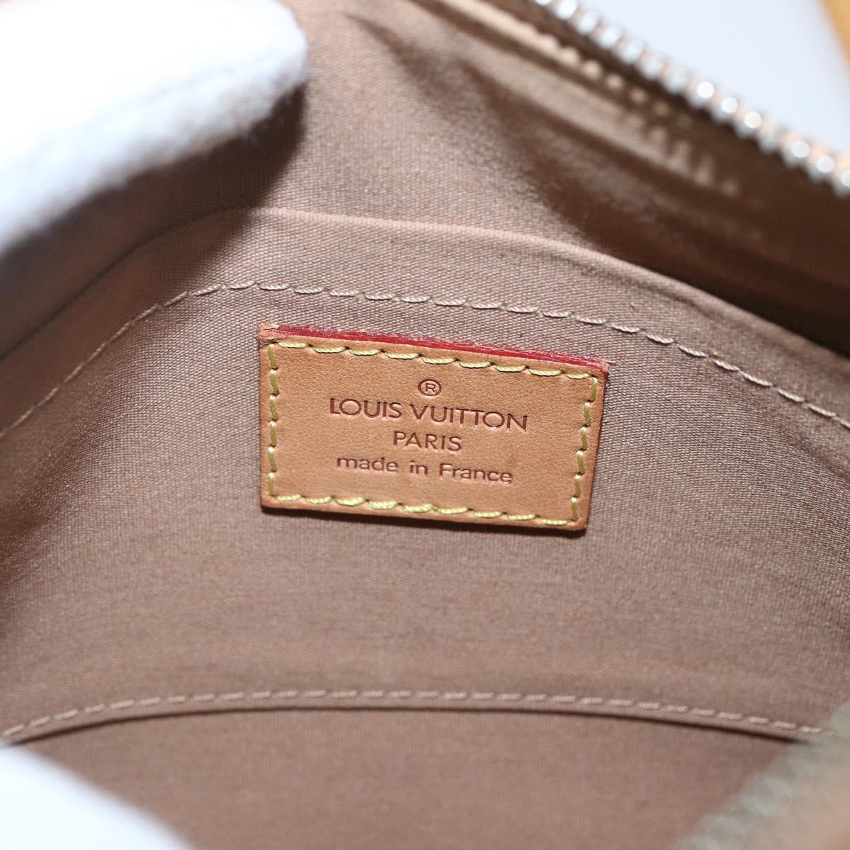 LOUIS VUITTON Monogram Vernis Minna Street Bag Noisette M91508 LV Auth 166435
