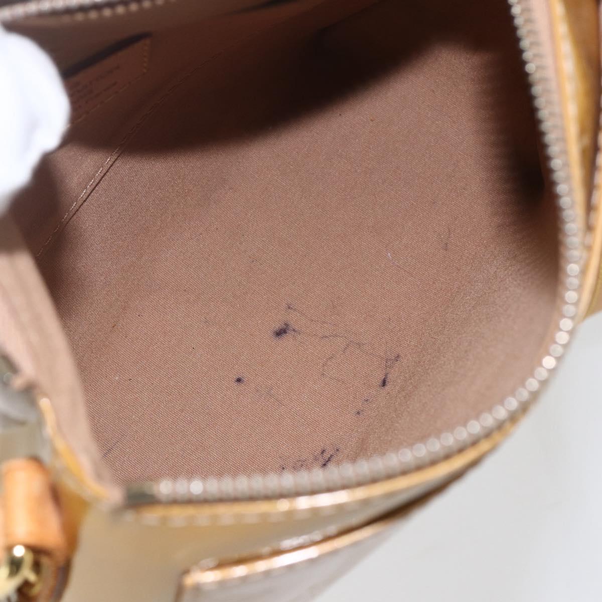 LOUIS VUITTON Monogram Vernis Minna Street Bag Noisette M91508 LV Auth 166435