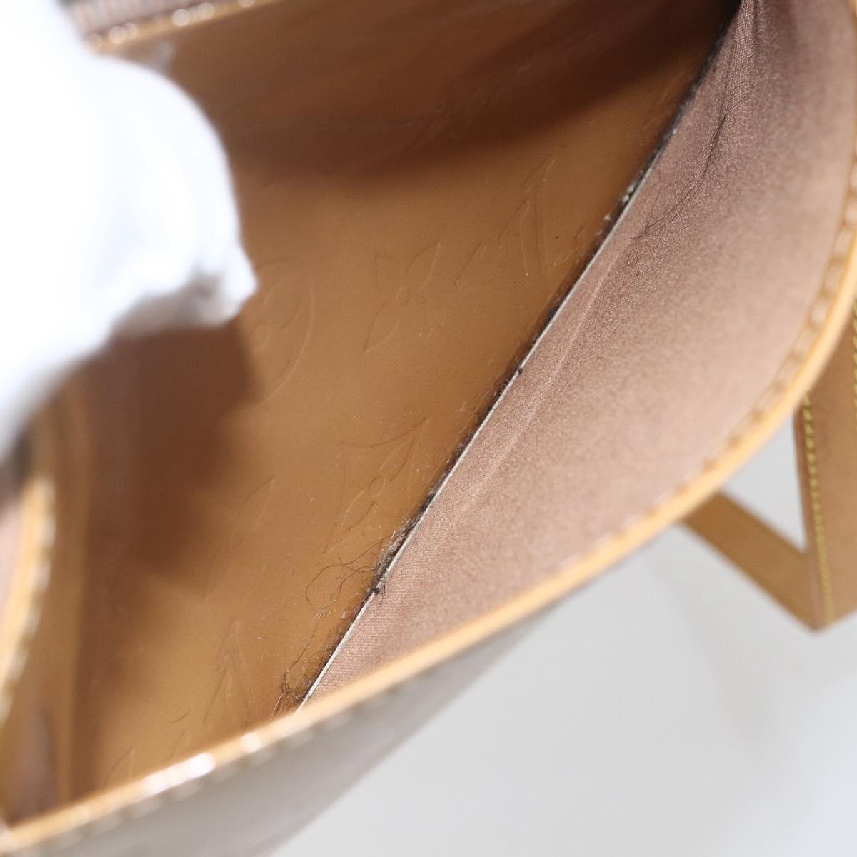 LOUIS VUITTON Monogram Vernis Minna Street Bag Noisette M91508 LV Auth 166435