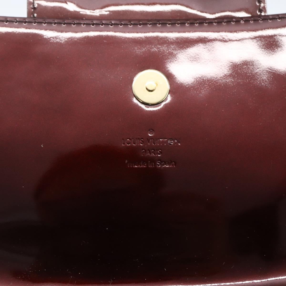 LOUIS VUITTON Vernis Pochette Sobie Clutch Bag Amarante M93728 LV Auth 166446A