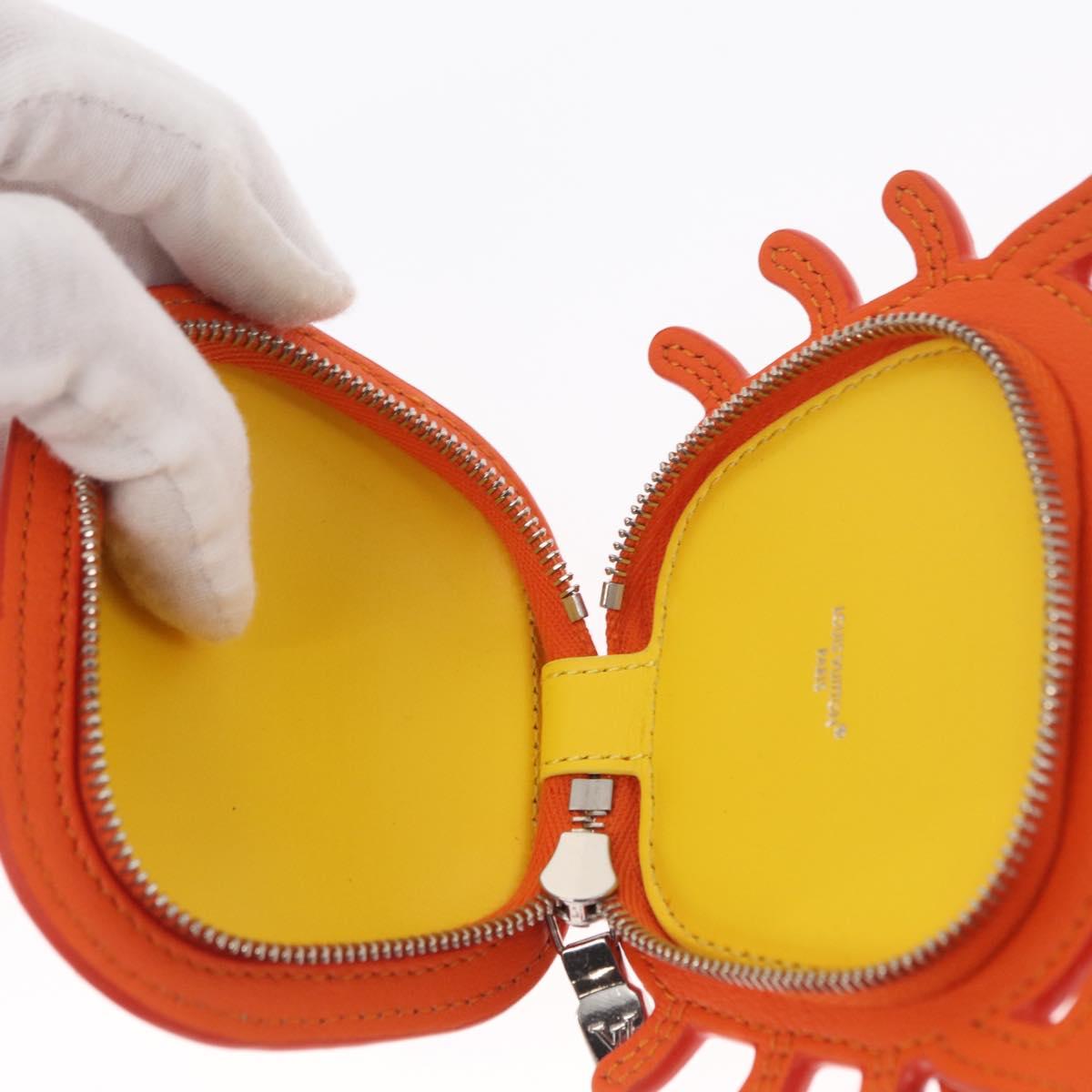 LOUIS VUITTON Monogram LV Club Charm Bag Charm Orange M01929 LV Auth 166451SM