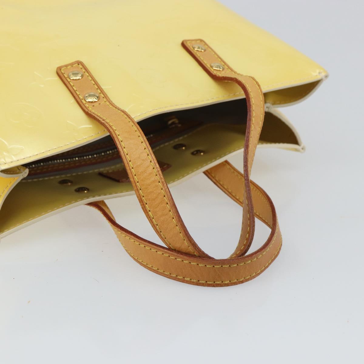 LOUIS VUITTON Monogram Vernis Reade PM Hand Bag Gris M91145 LV Auth 166458