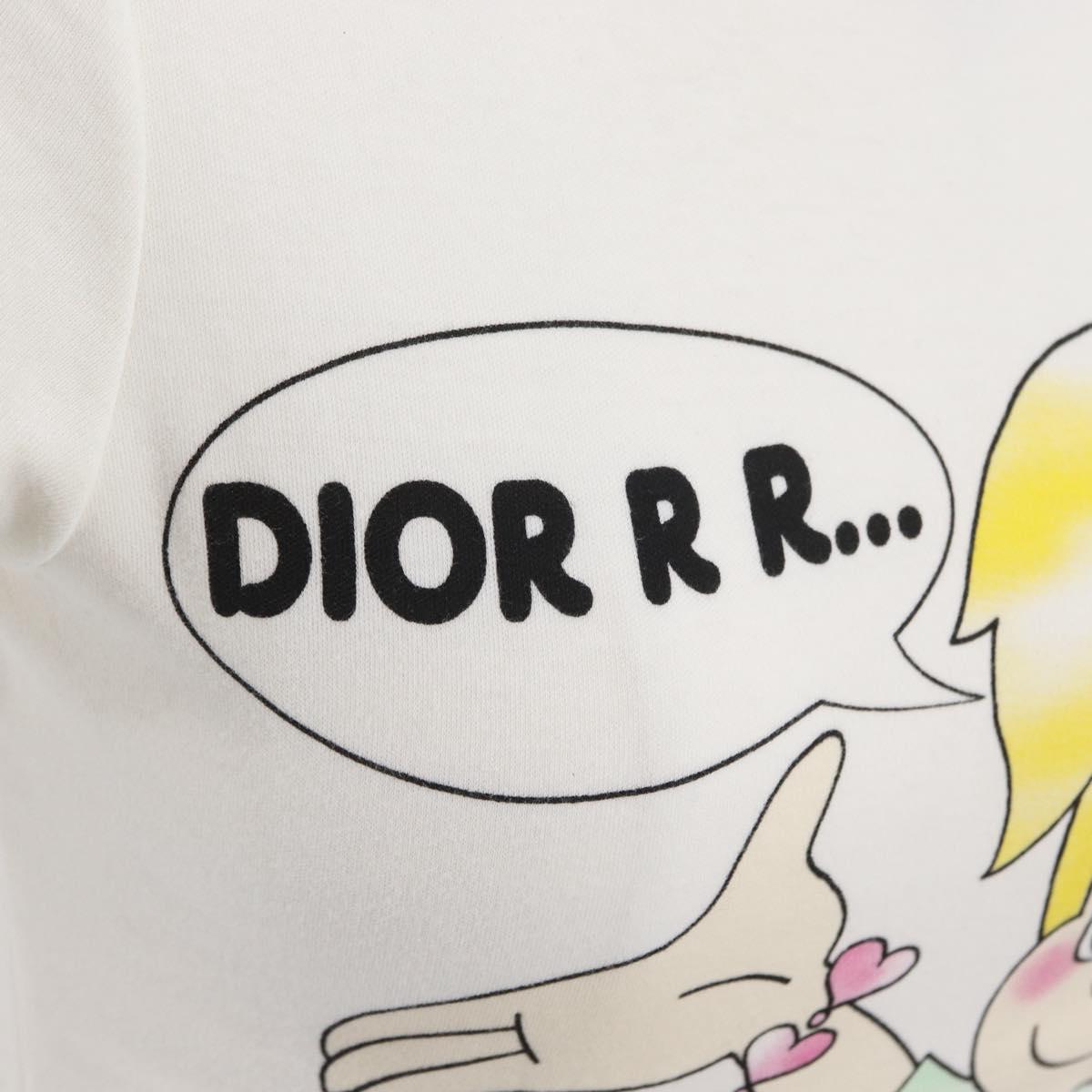 Christian Dior Short-sleeved T-shirt cotton White Auth 166469SM