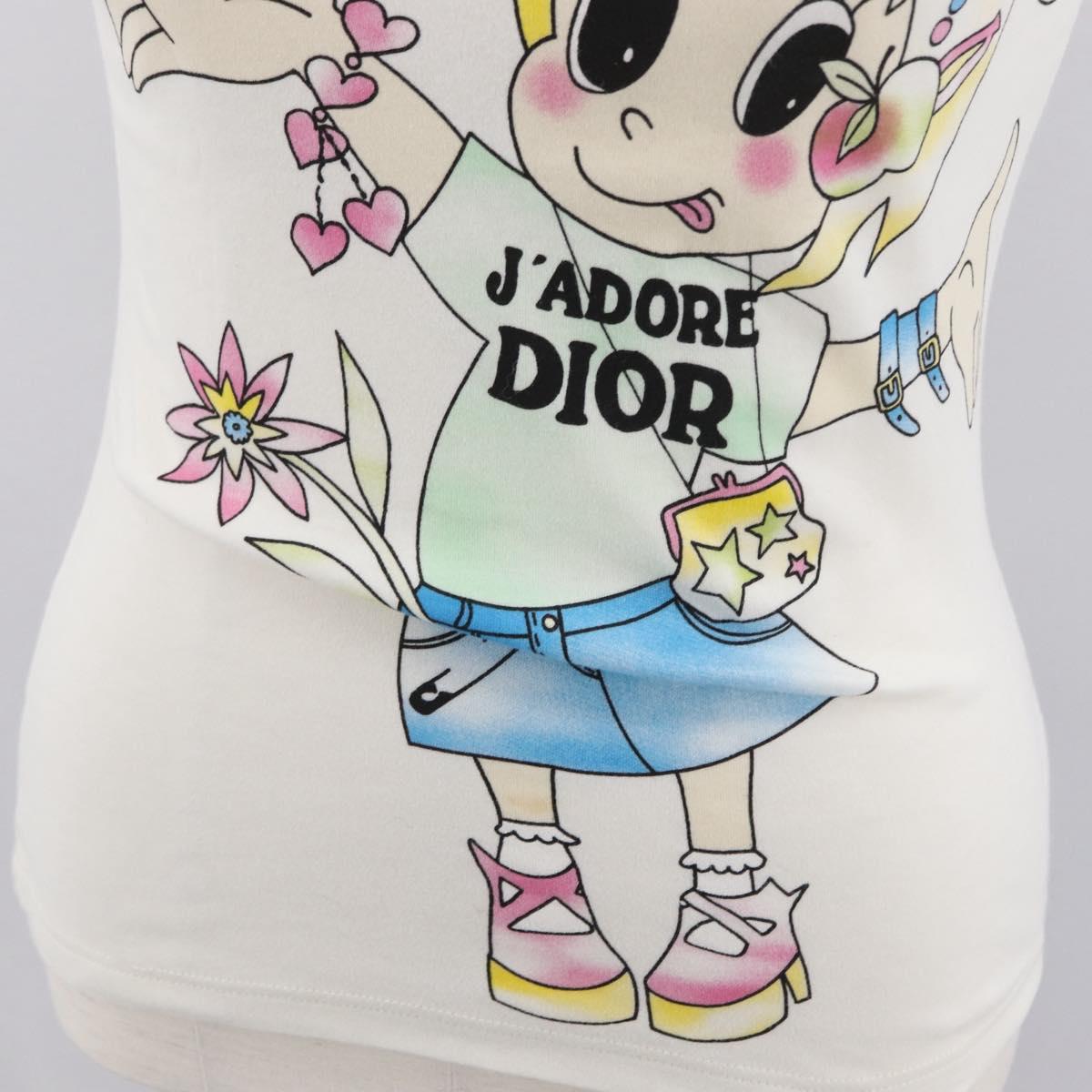 Christian Dior Short-sleeved T-shirt cotton White Auth 166469SM