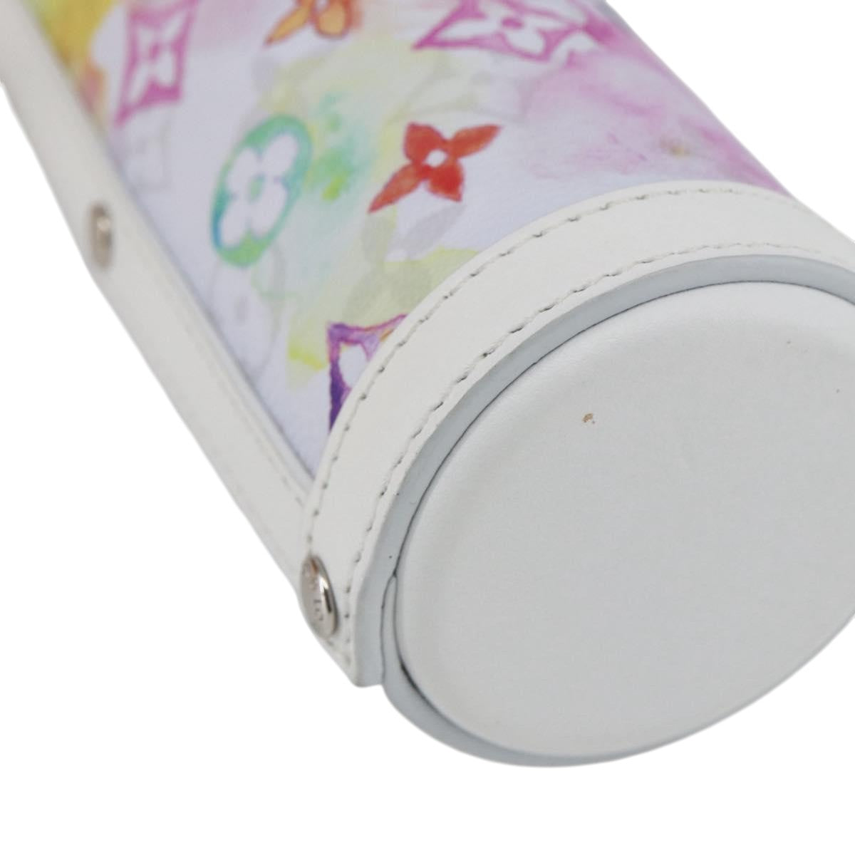 LOUIS VUITTON Monogram Watercolor Flask Holder Water White GI0625 Auth 166471SM