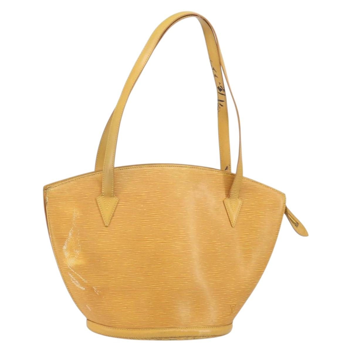 LOUIS VUITTON Epi Saint Jacques Shopping Shoulder Bag Yellow M52269 Auth 166474