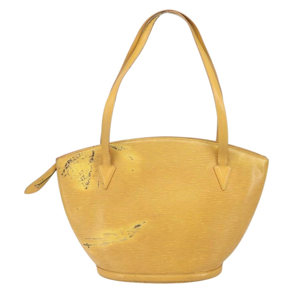 LOUIS VUITTON Epi Saint Jacques Shopping Shoulder Bag Yellow M52269 Auth 166474