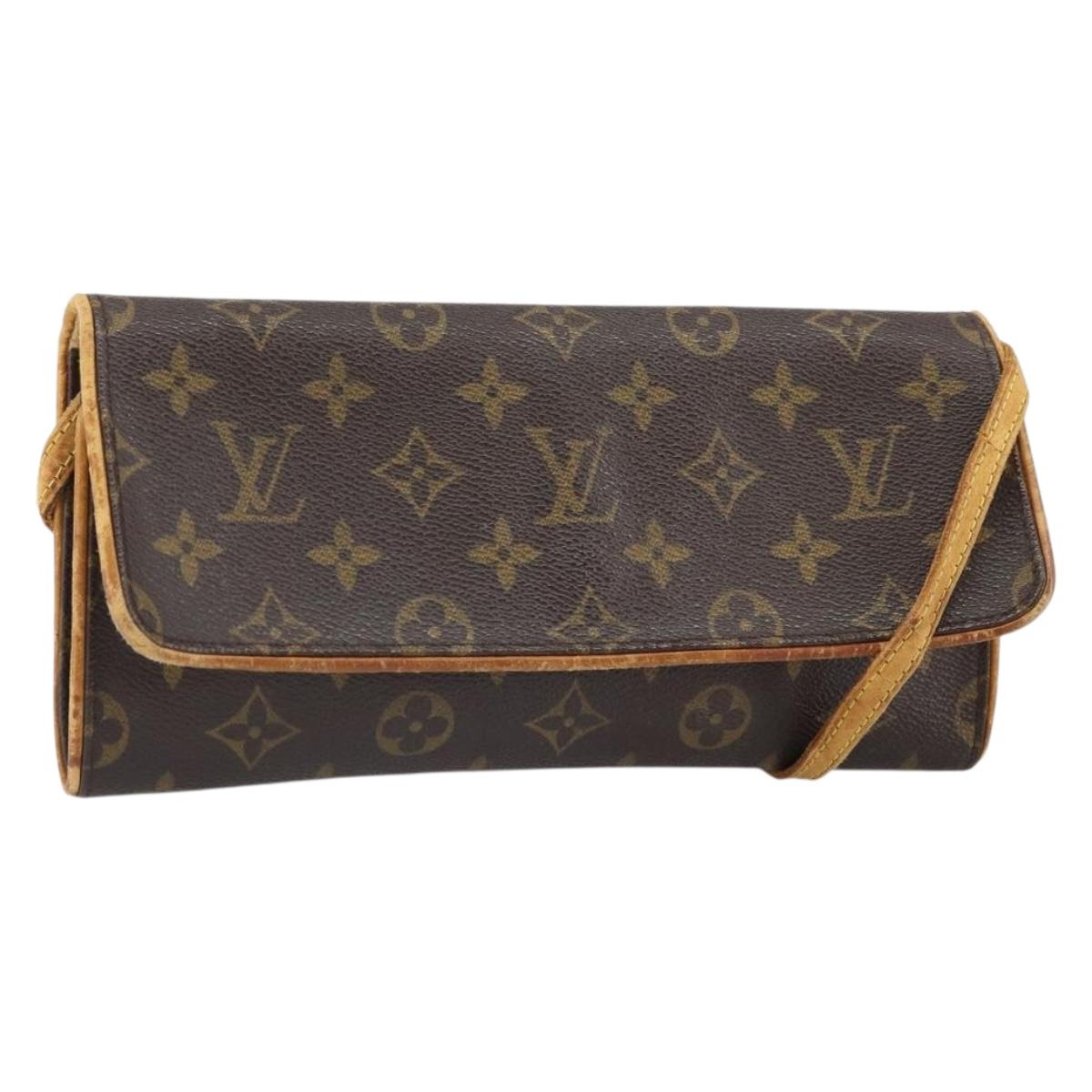 LOUIS VUITTON Monogram Pochette Twin GM Shoulder Bag M51852 LV Auth 166507