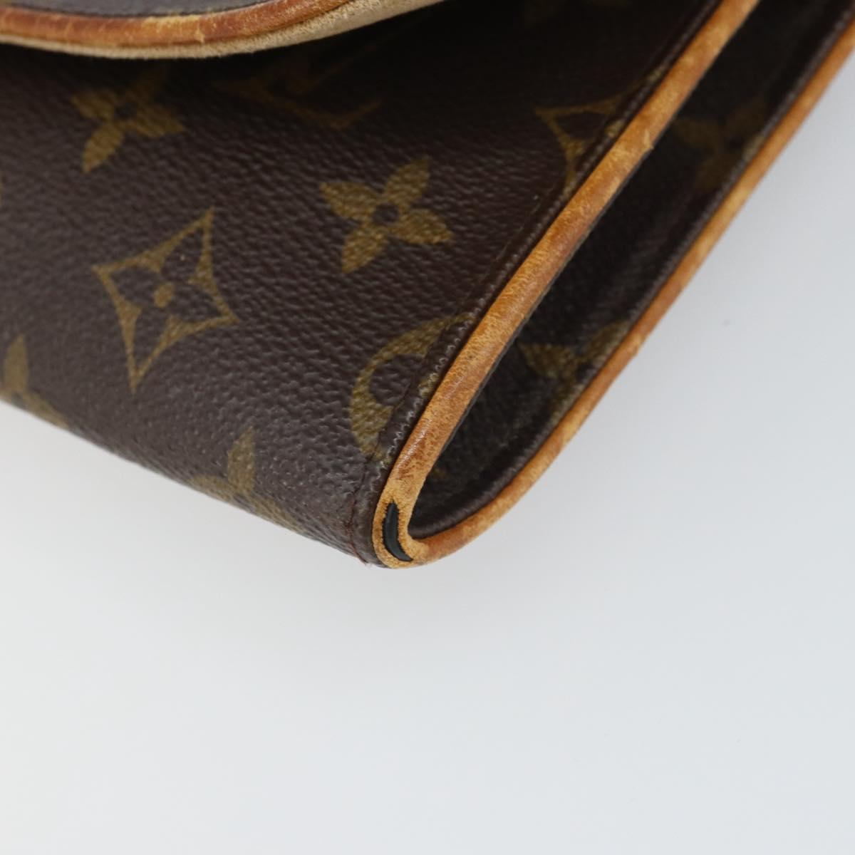 LOUIS VUITTON Monogram Pochette Twin GM Shoulder Bag M51852 LV Auth 166507