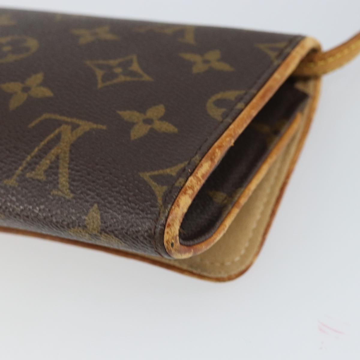 LOUIS VUITTON Monogram Pochette Twin GM Shoulder Bag M51852 LV Auth 166507