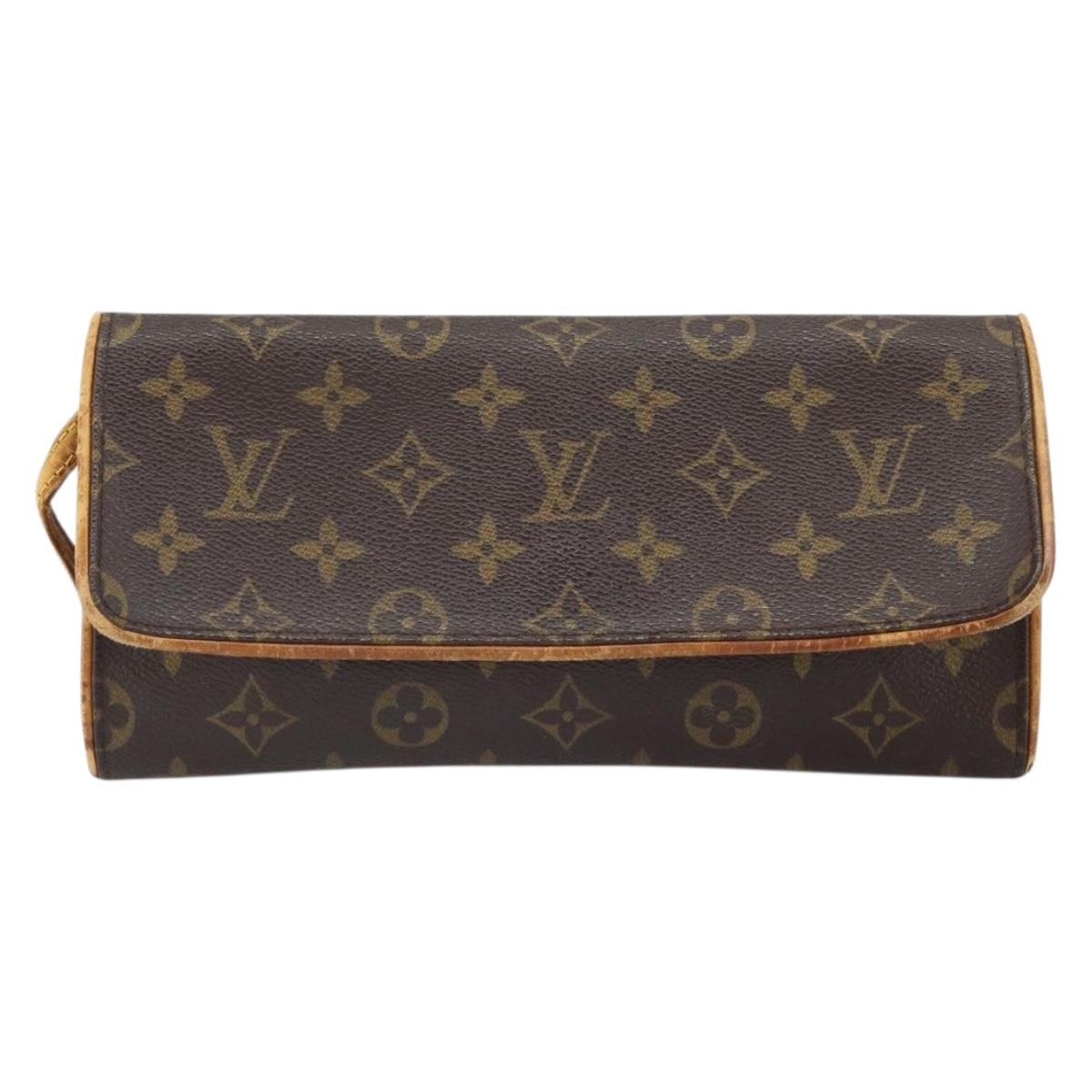 LOUIS VUITTON Monogram Pochette Twin GM Shoulder Bag M51852 LV Auth 166507
