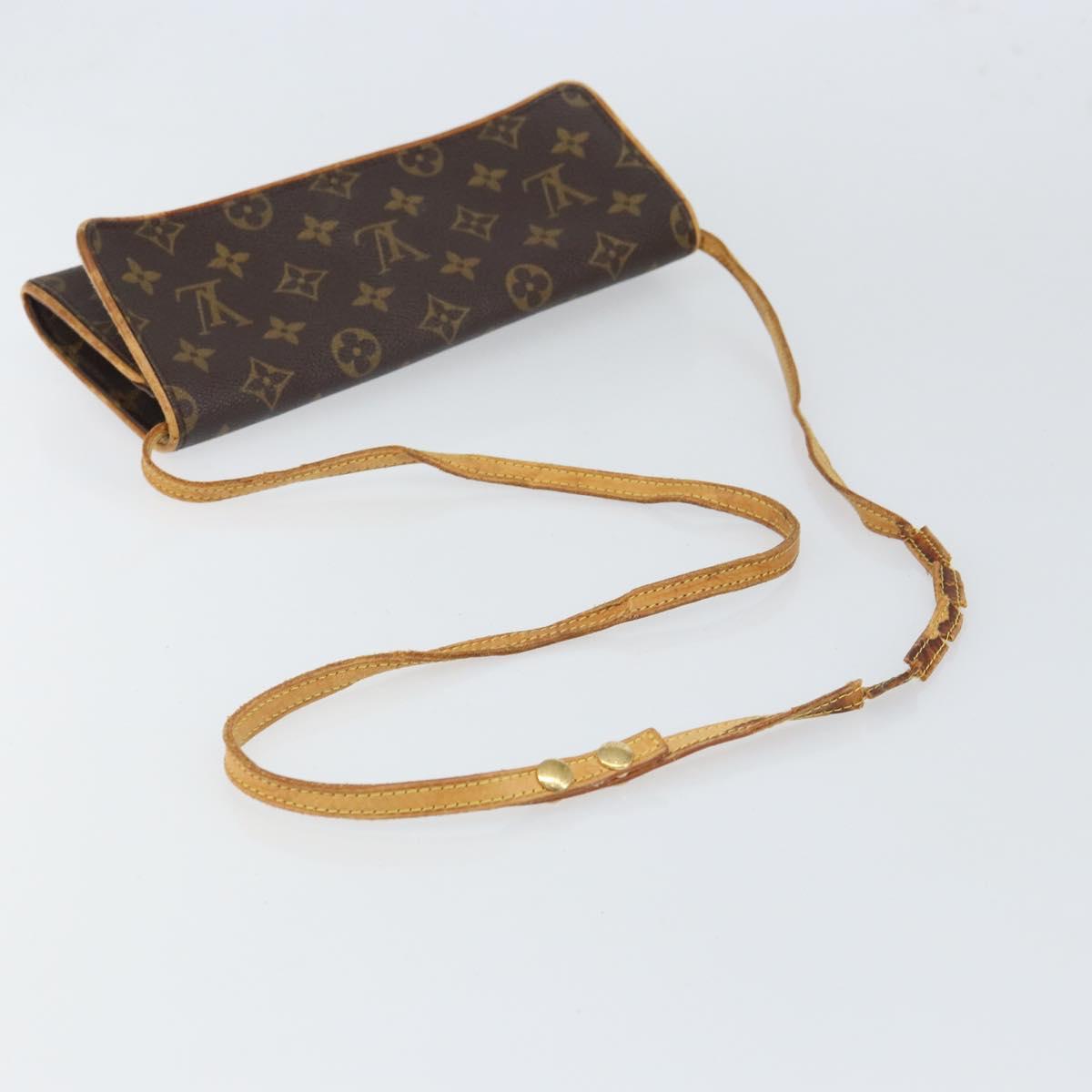 LOUIS VUITTON Monogram Pochette Twin GM Shoulder Bag M51852 LV Auth 166507