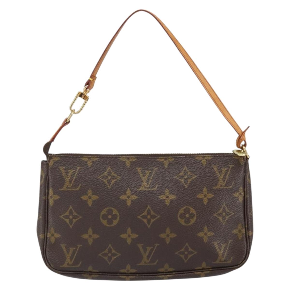 LOUIS VUITTON Monogram Pochette Accessoires Pouch M51980 LV Auth 166510