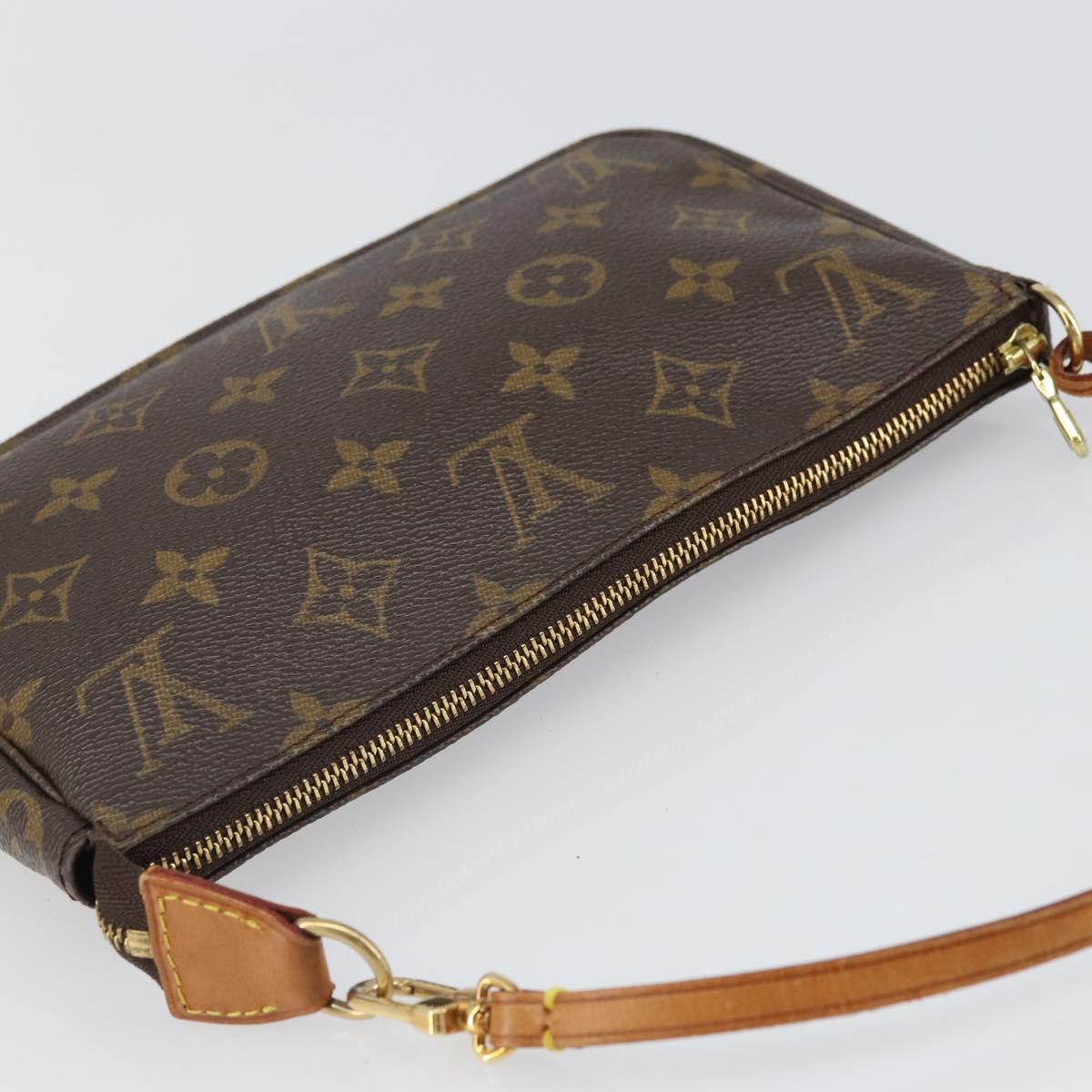 LOUIS VUITTON Monogram Pochette Accessoires Pouch M51980 LV Auth 166510