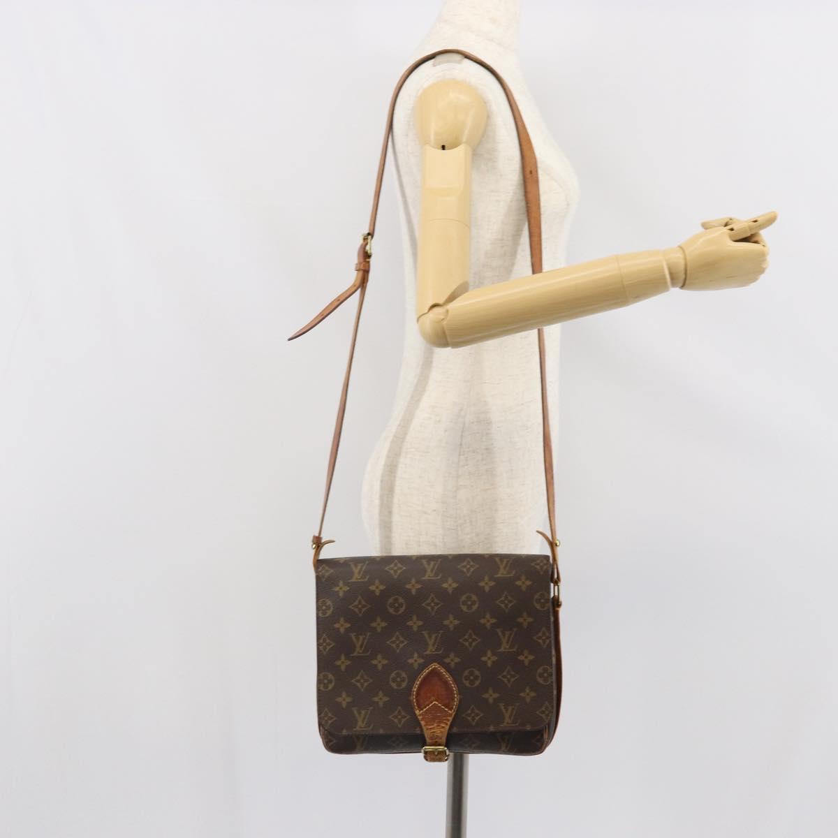 LOUIS VUITTON Monogram Cartouchiere GM Shoulder Bag M51252 LV Auth 166513