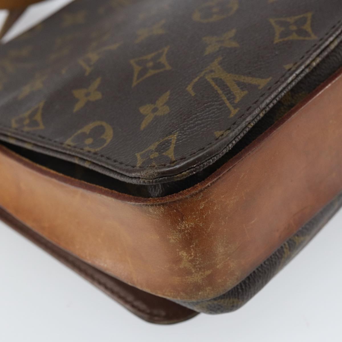 LOUIS VUITTON Monogram Cartouchiere GM Shoulder Bag M51252 LV Auth 166514