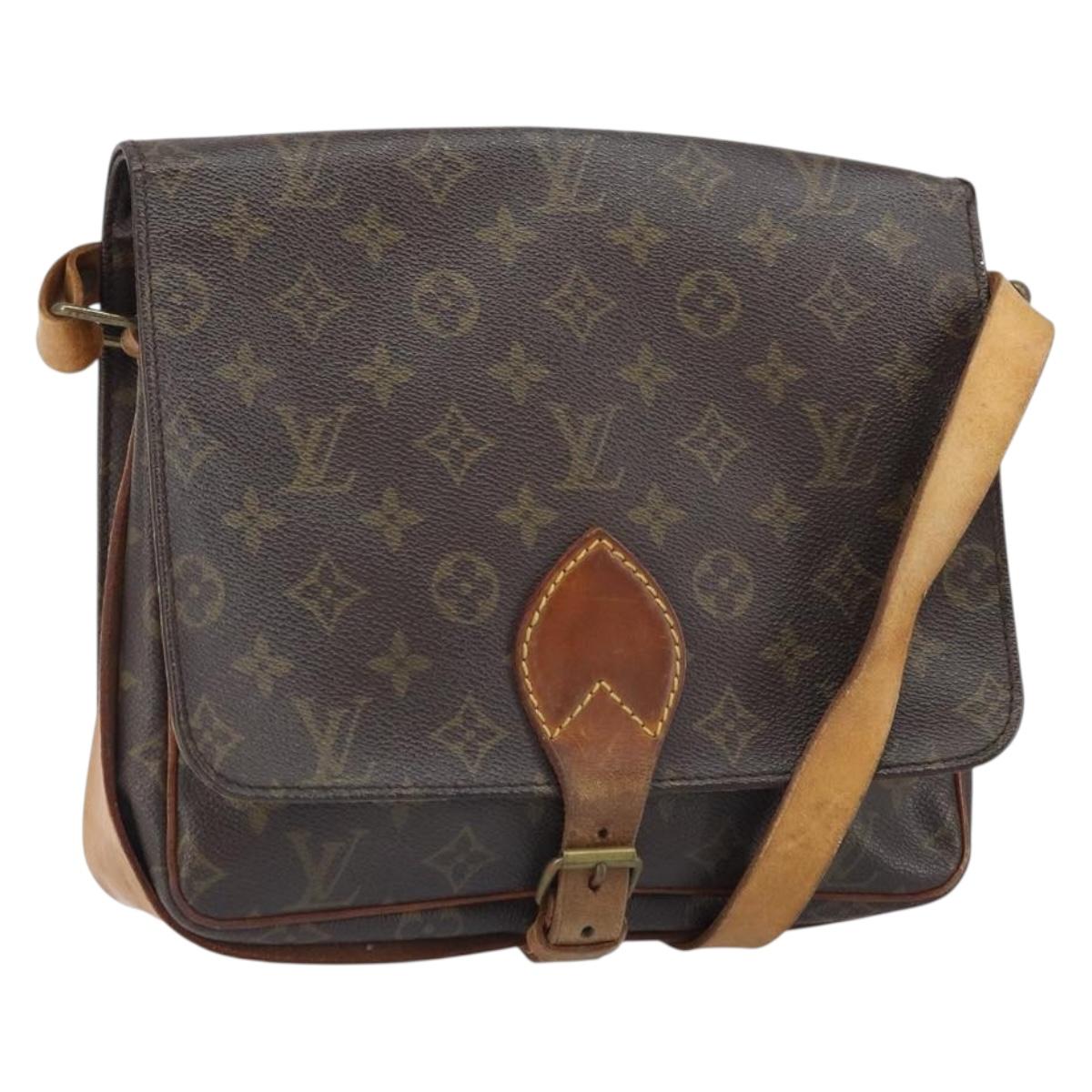 LOUIS VUITTON Monogram Cartouchiere GM Shoulder Bag M51252 LV Auth 166516