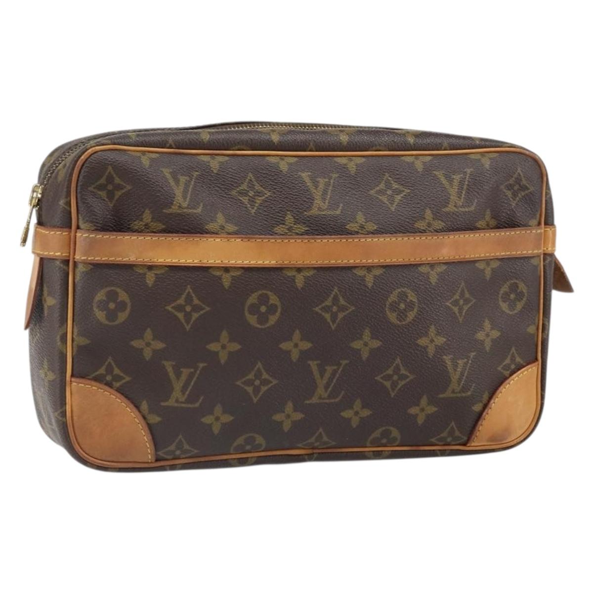 LOUIS VUITTON Monogram Compiegne 28 Clutch Bag M51845 LV Auth 166535