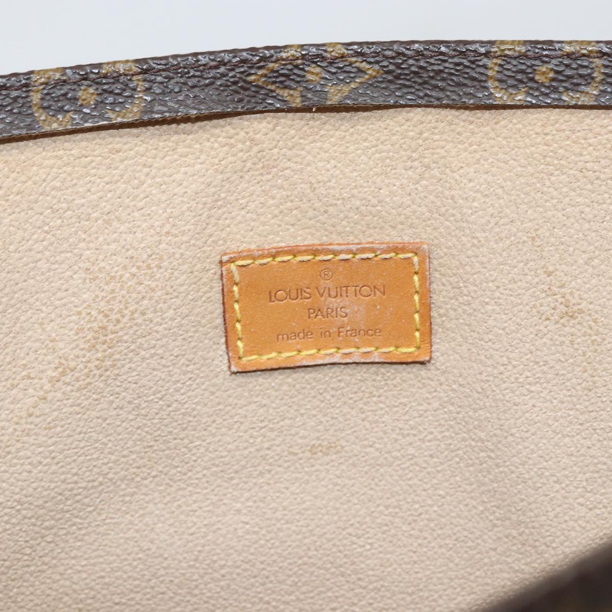 LOUIS VUITTON Monogram Sac Plat Hand Bag M51140 LV Auth 166545