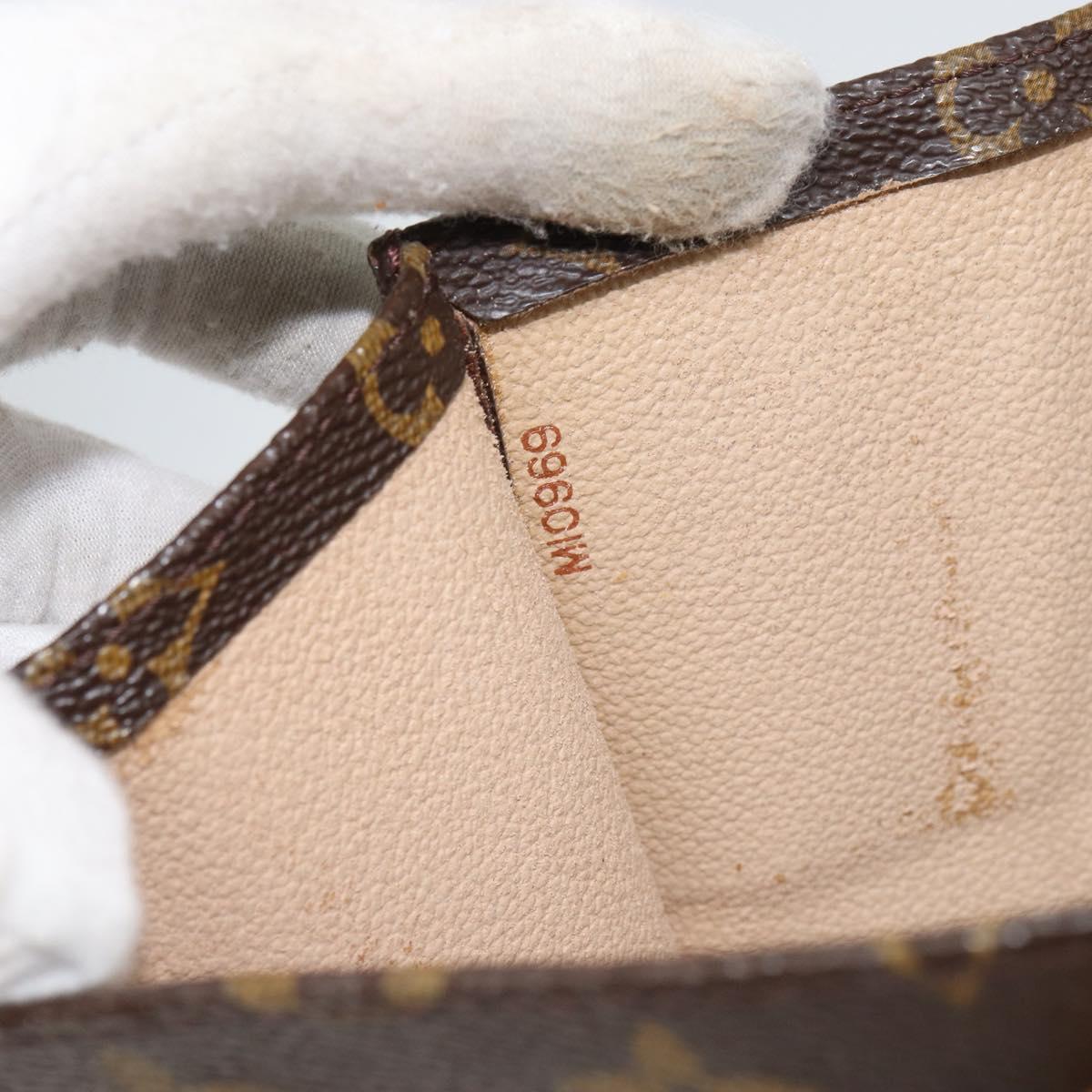 LOUIS VUITTON Monogram Sac Plat Hand Bag M51140 LV Auth 166545