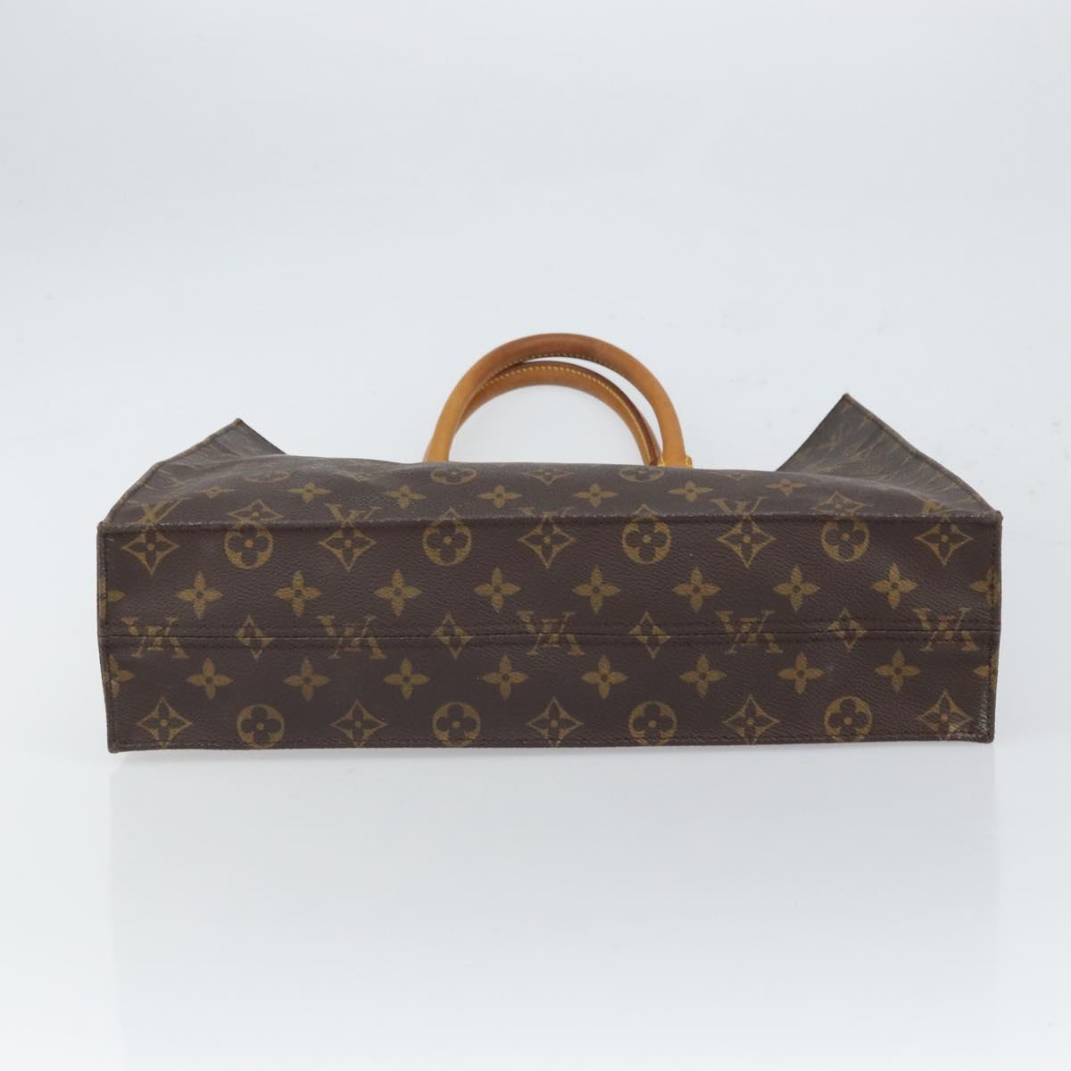 LOUIS VUITTON Monogram Sac Plat Hand Bag M51140 LV Auth 166545