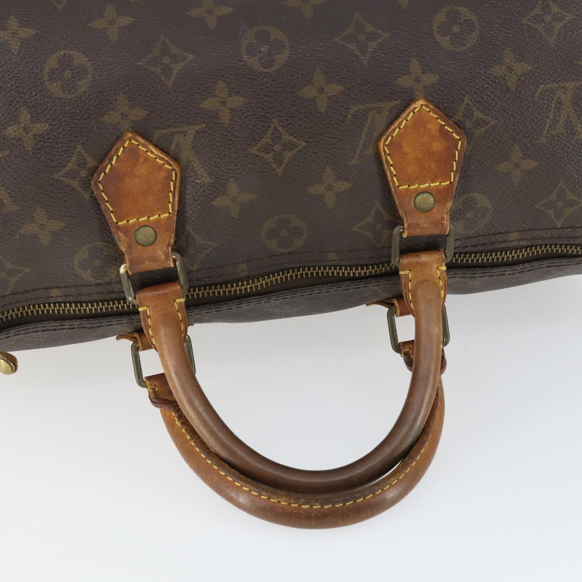 LOUIS VUITTON Monogram Speedy 30 Hand Bag M41526 LV Auth 166546