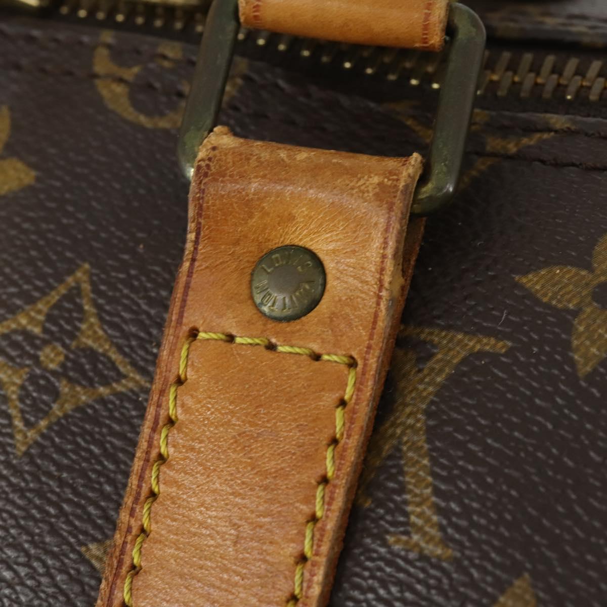 LOUIS VUITTON Monogram Keepall Bandouliere 55 Boston Bag M41414 LV Auth 166551