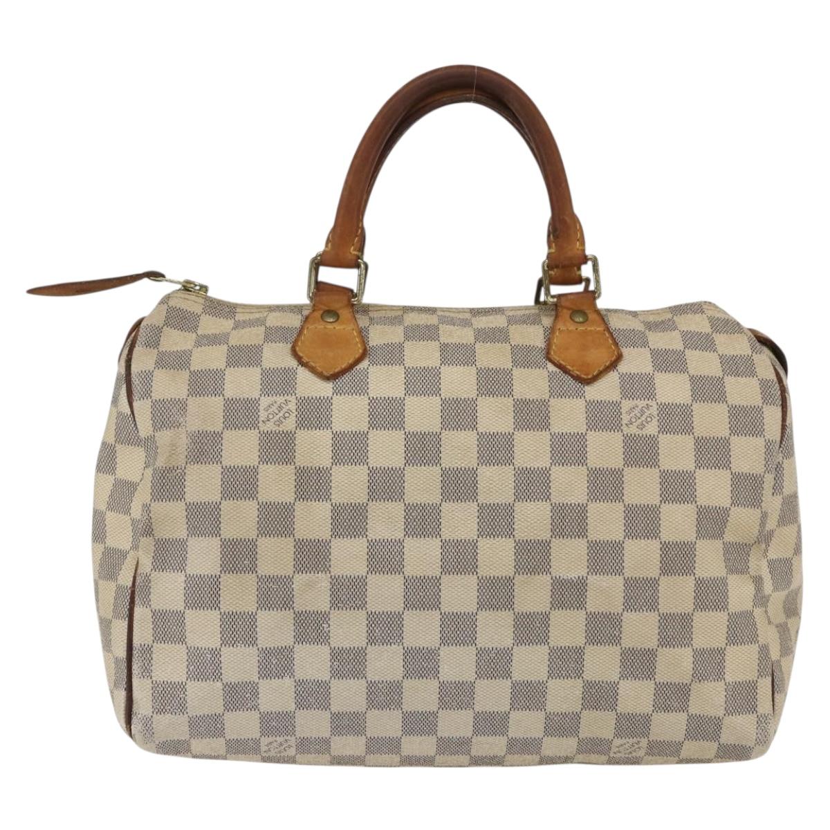LOUIS VUITTON Damier Azur Speedy 30 Hand Bag N41533 LV Auth 166555