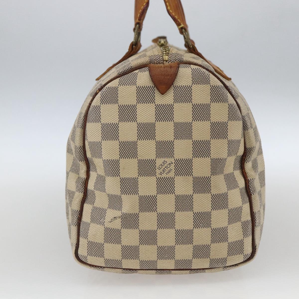 LOUIS VUITTON Damier Azur Speedy 30 Hand Bag N41533 LV Auth 166555