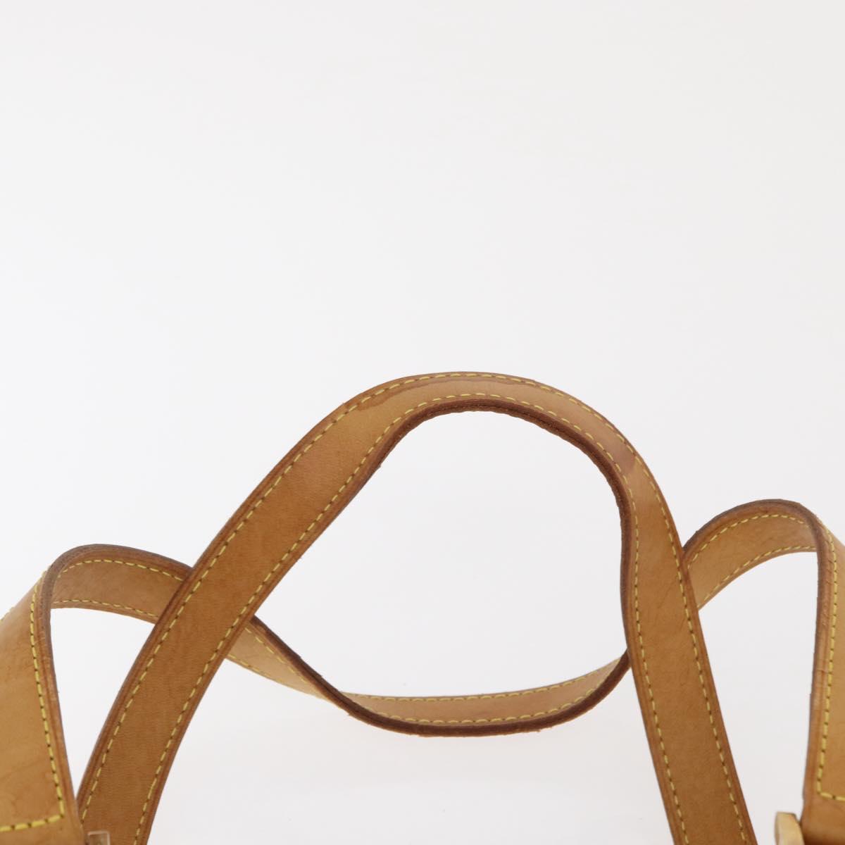 LOUIS VUITTON Monogram Vernis Houston Hand Bag Beige M91004 LV Auth 166558