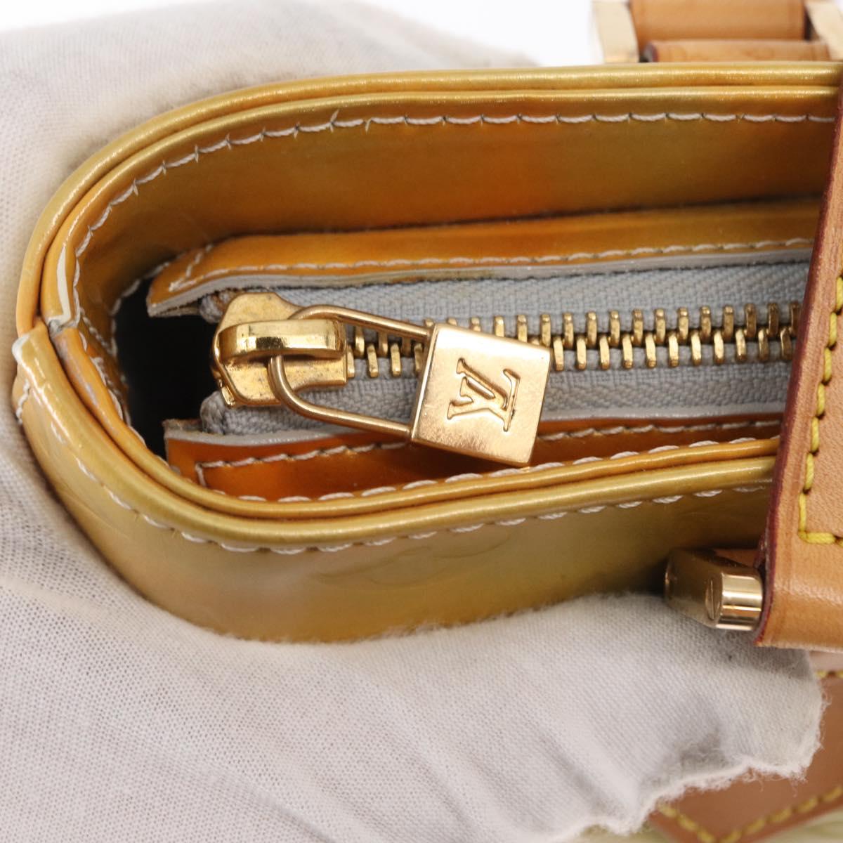 LOUIS VUITTON Monogram Vernis Houston Hand Bag Gris M91053 LV Auth 166559