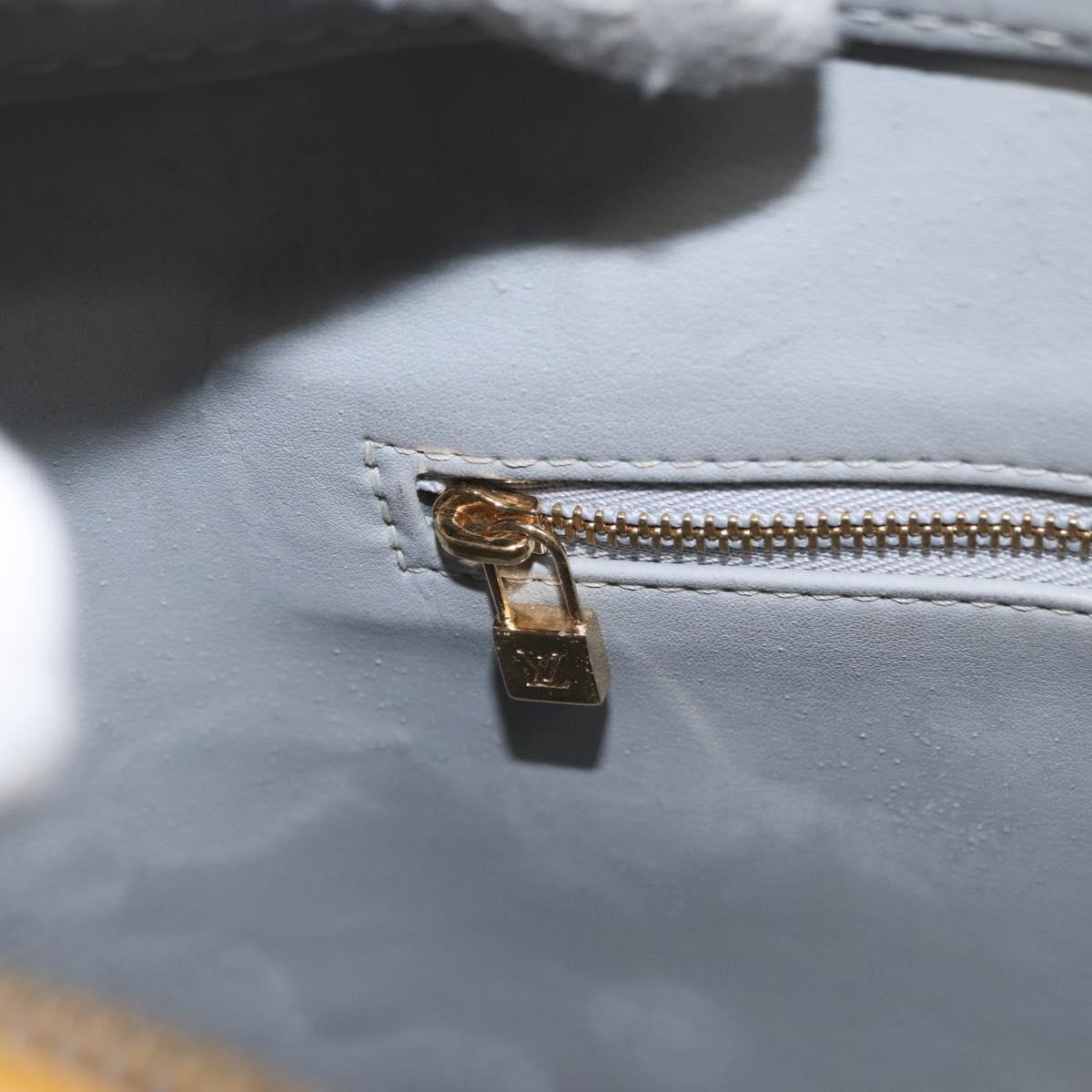 LOUIS VUITTON Monogram Vernis Houston Hand Bag Gris M91053 LV Auth 166559