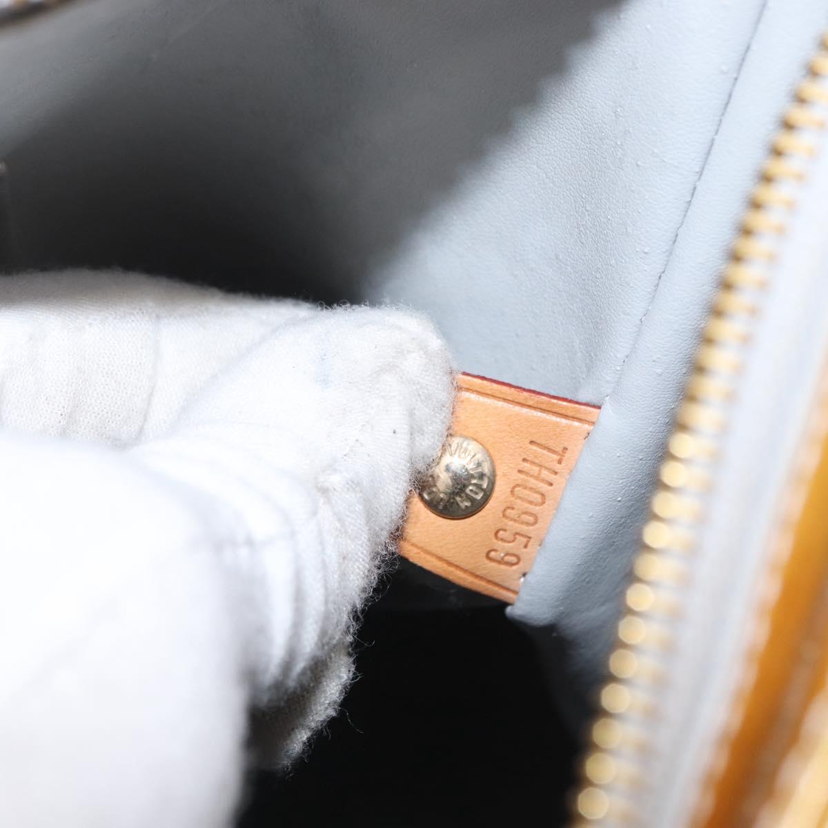 LOUIS VUITTON Monogram Vernis Houston Hand Bag Gris M91053 LV Auth 166559