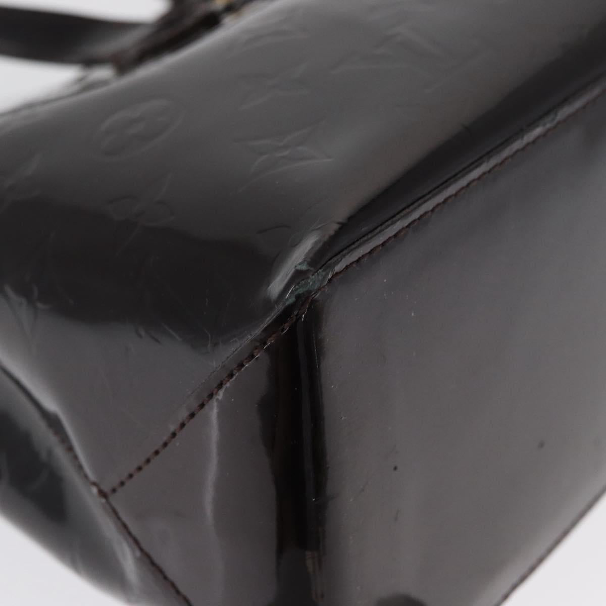 LOUIS VUITTON Monogram Vernis Wilshire PM Hand Bag Amarante M93641 Auth 166562